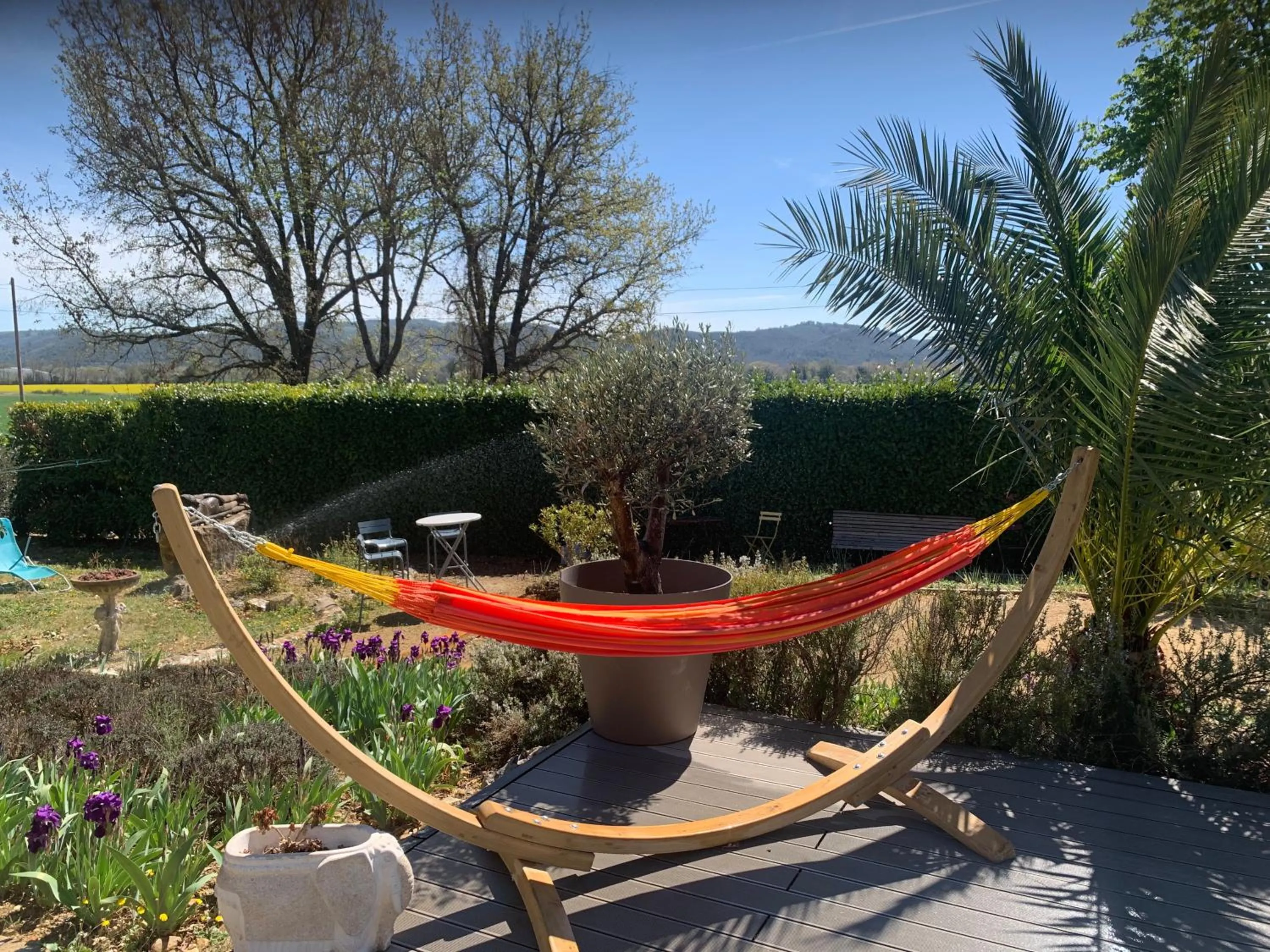 Patio in Bastide du Bonheur Saint Donat