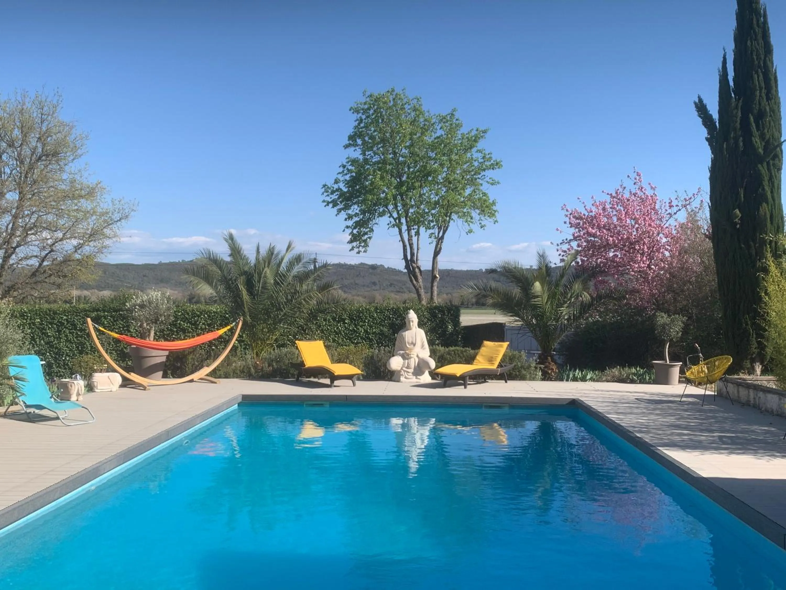 Swimming pool in Bastide du Bonheur Saint Donat