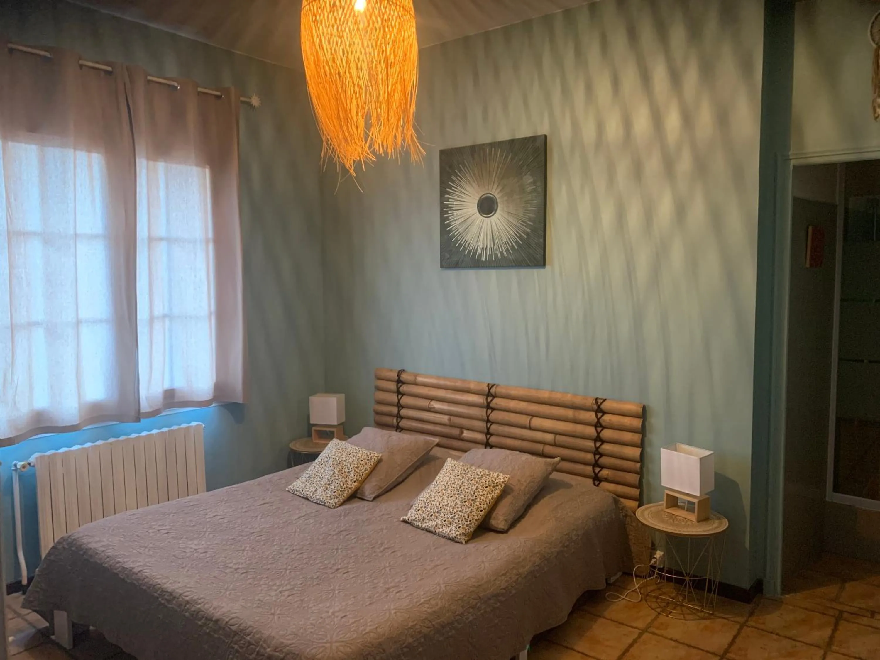 Bedroom, Bed in Bastide du Bonheur Saint Donat