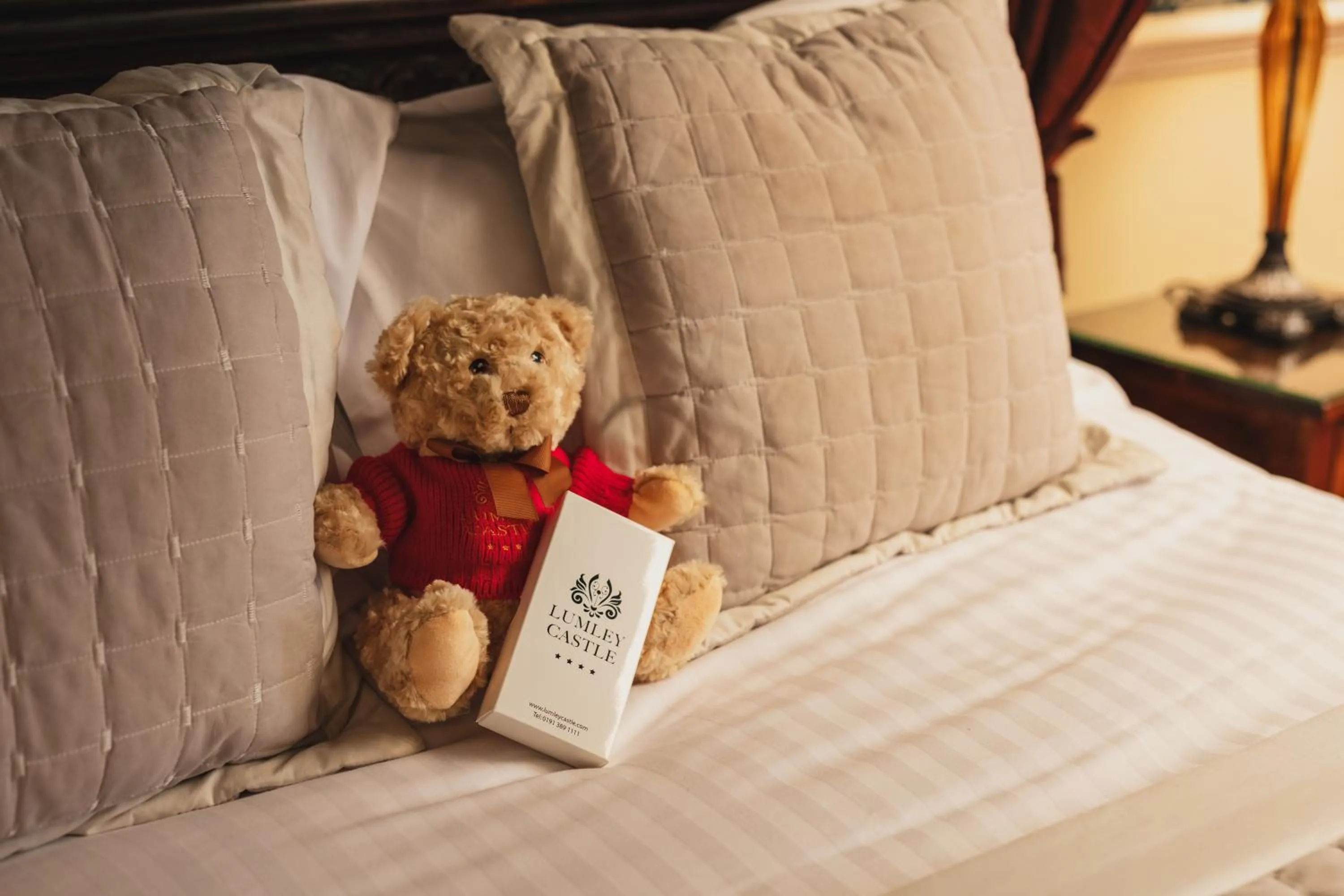 Bed in Lumley Castle Hotel