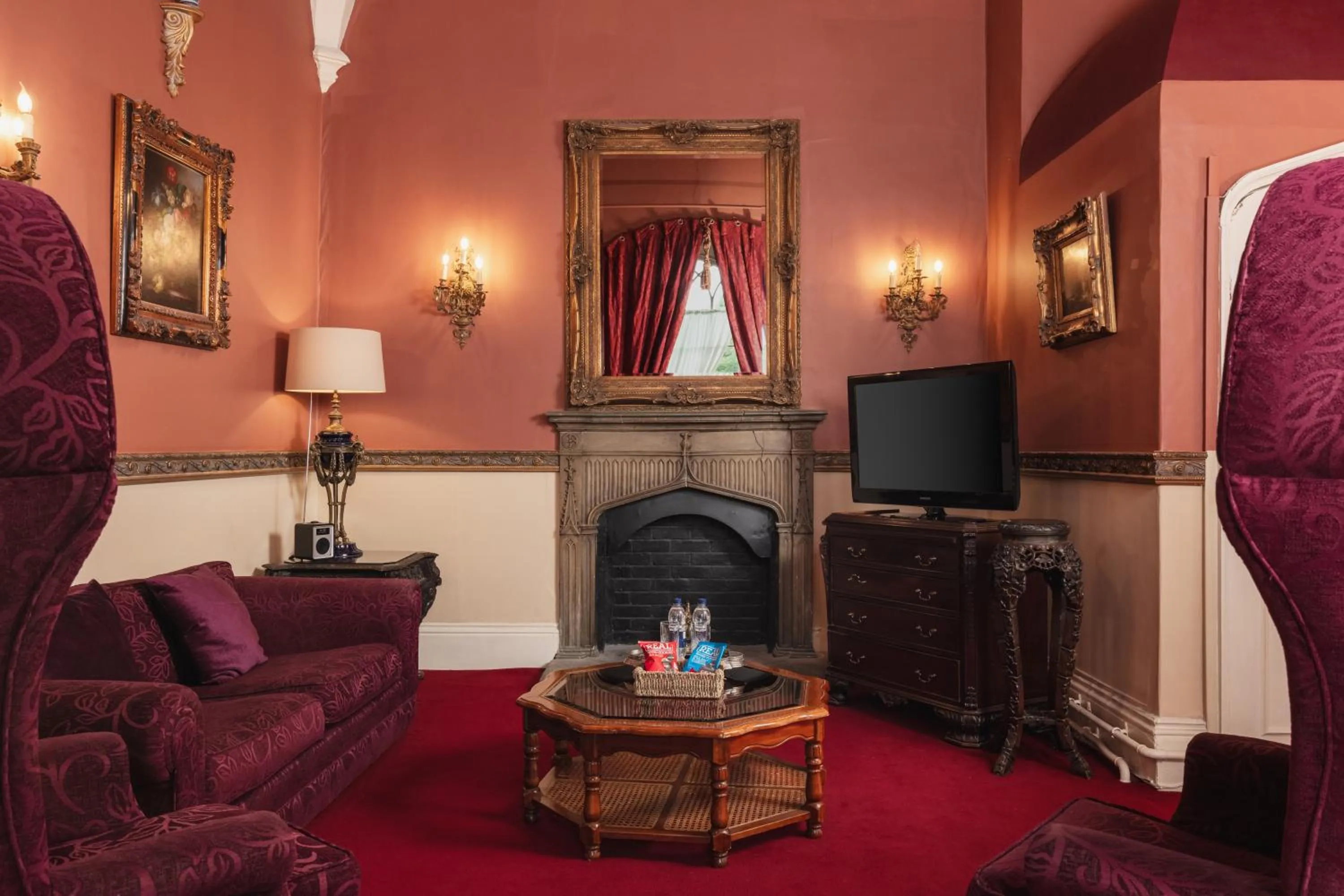 Seating area in Lumley Castle Hotel