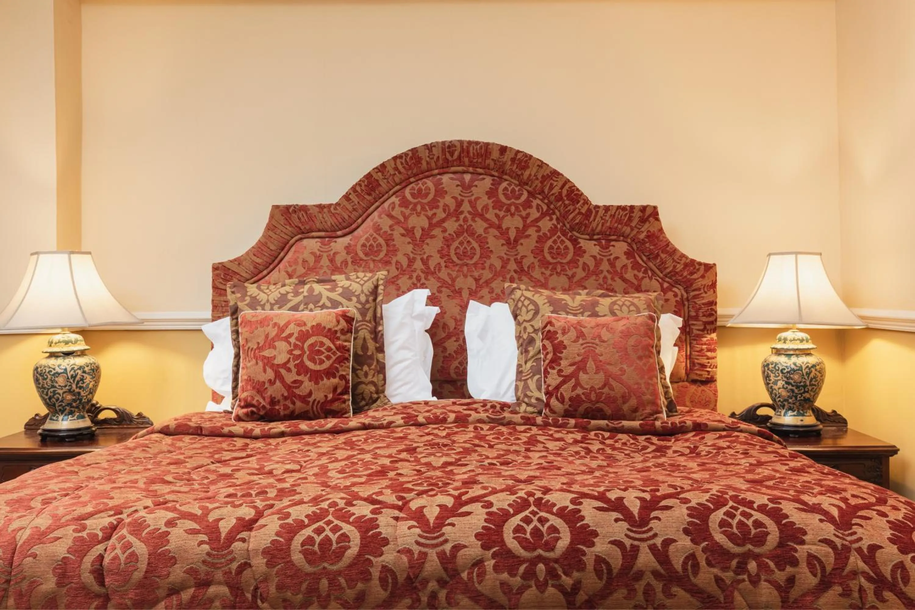 Bed in Lumley Castle Hotel