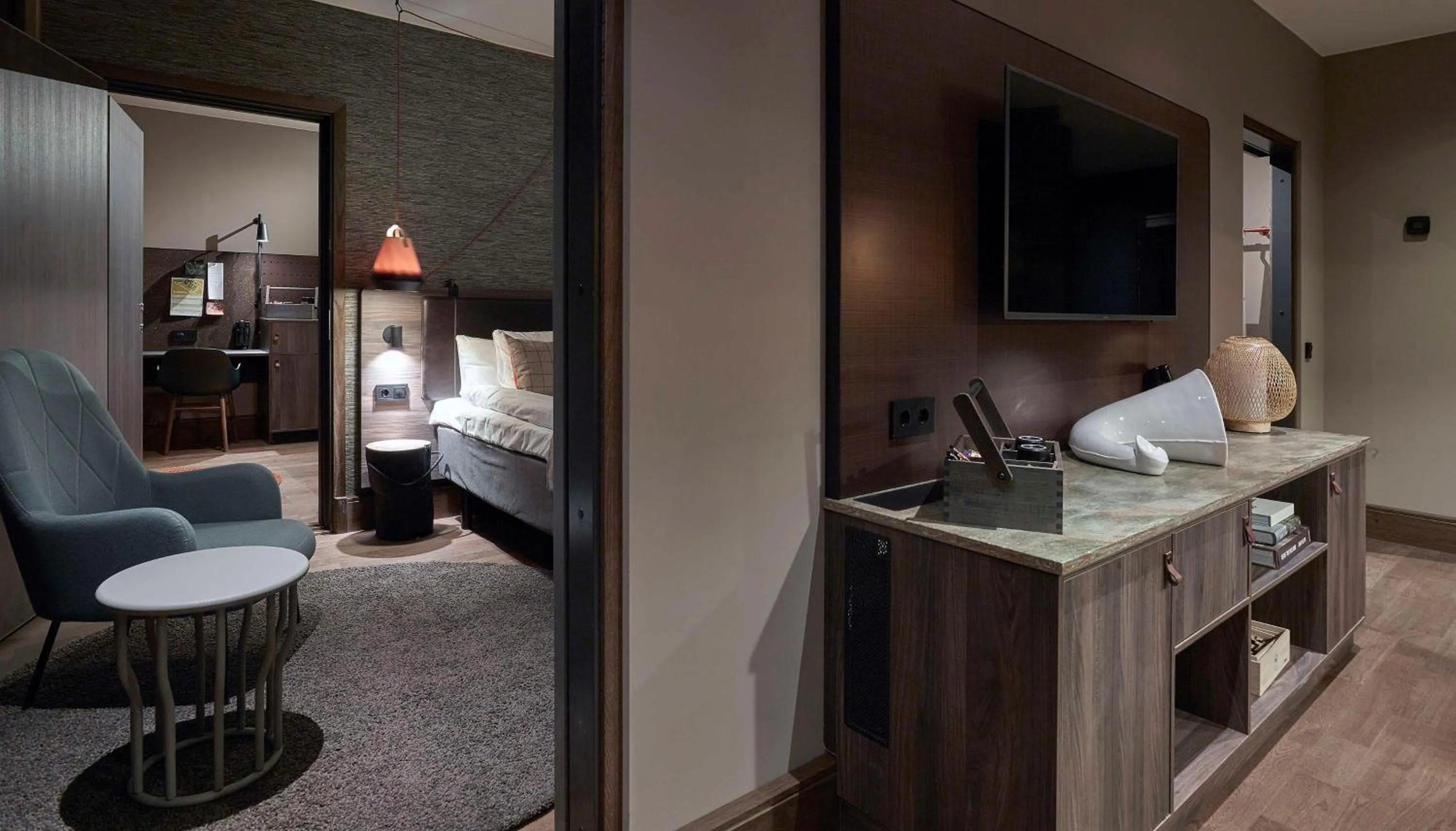 Bedroom, Bed in Downtown Camper by Scandic