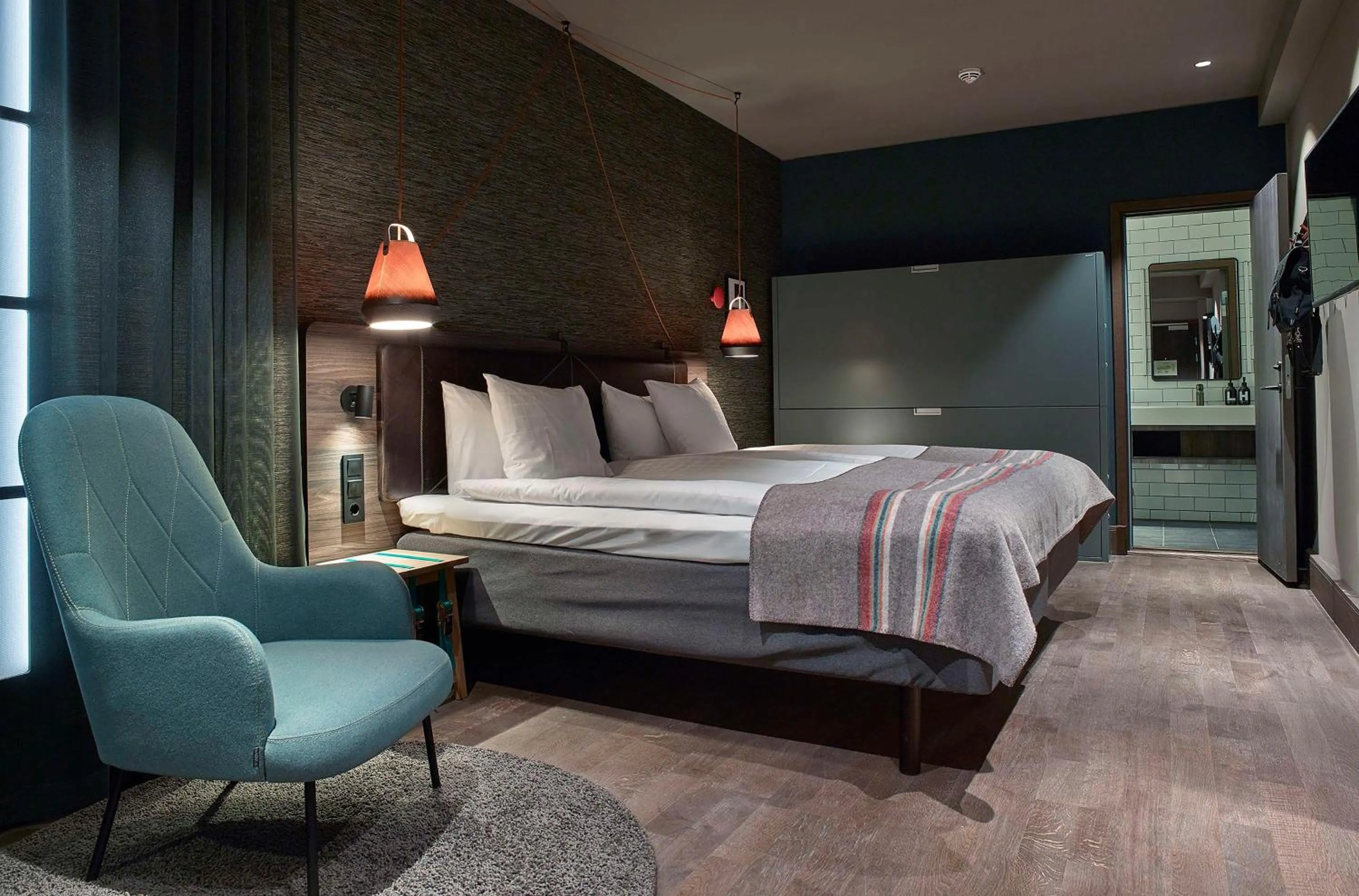 Bedroom, Bed in Downtown Camper by Scandic