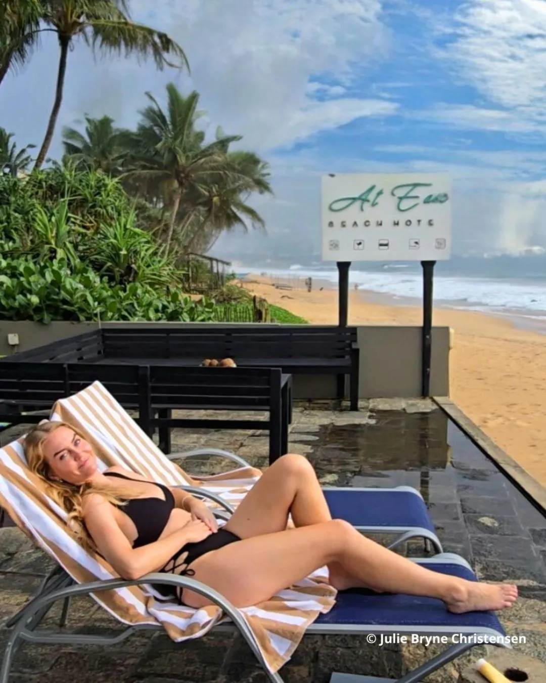 Beach in At Ease Beach Hotel