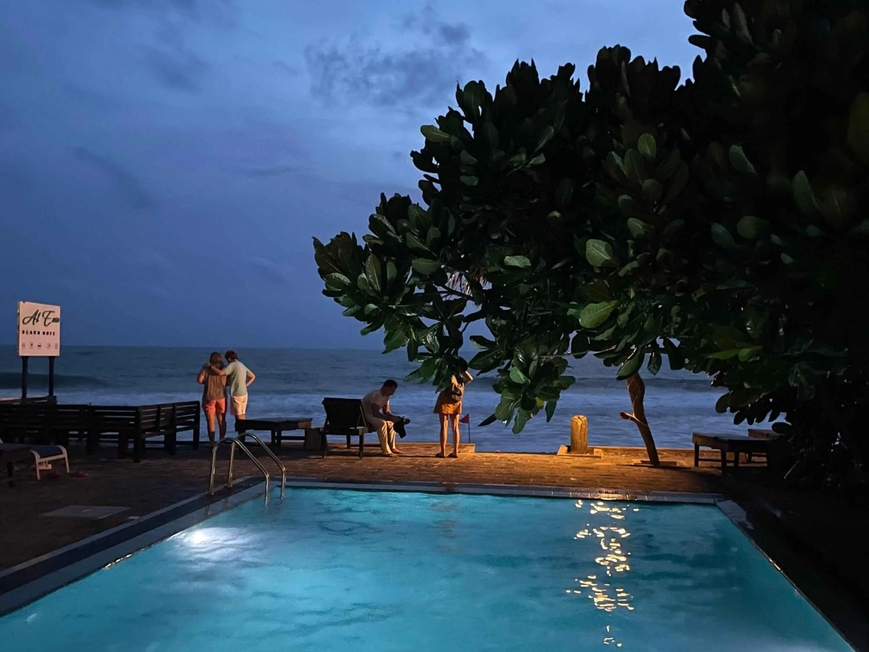 Swimming pool in At Ease Beach Hotel