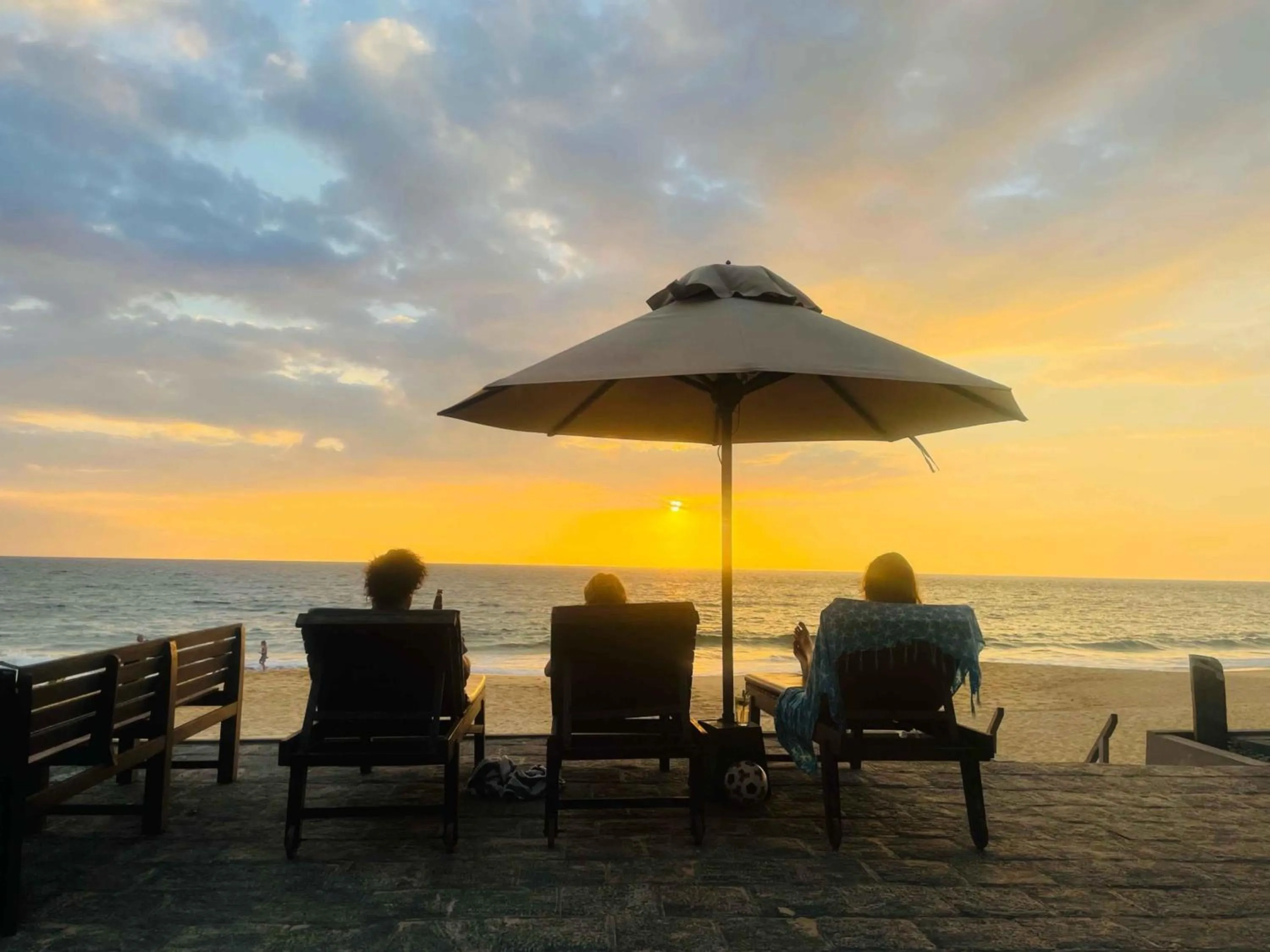 Sunset in At Ease Beach Hotel