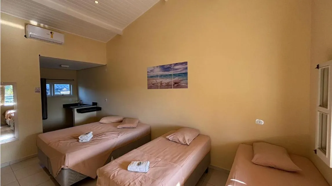 Bed in Pousada Porto do Rio