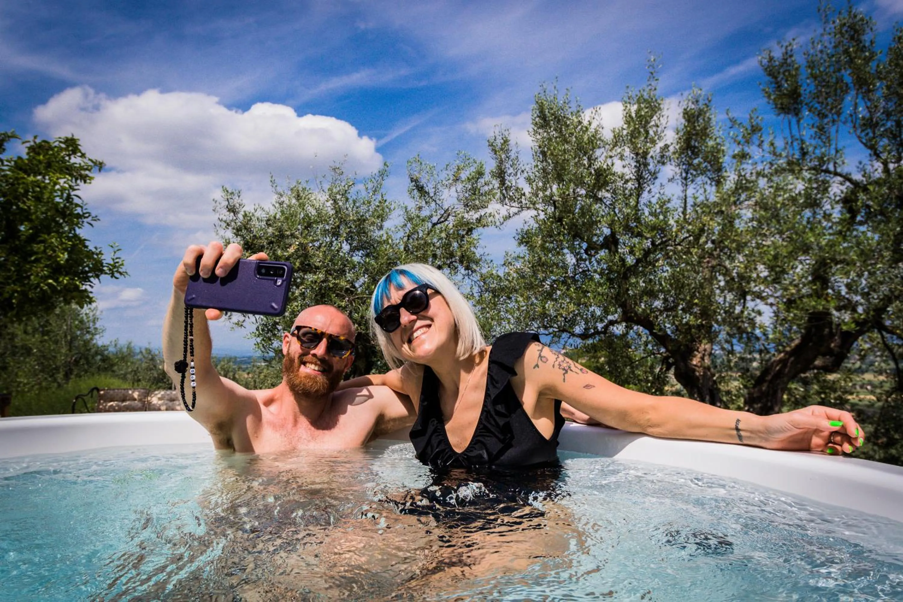 Hot Tub in Casa Montalgallo