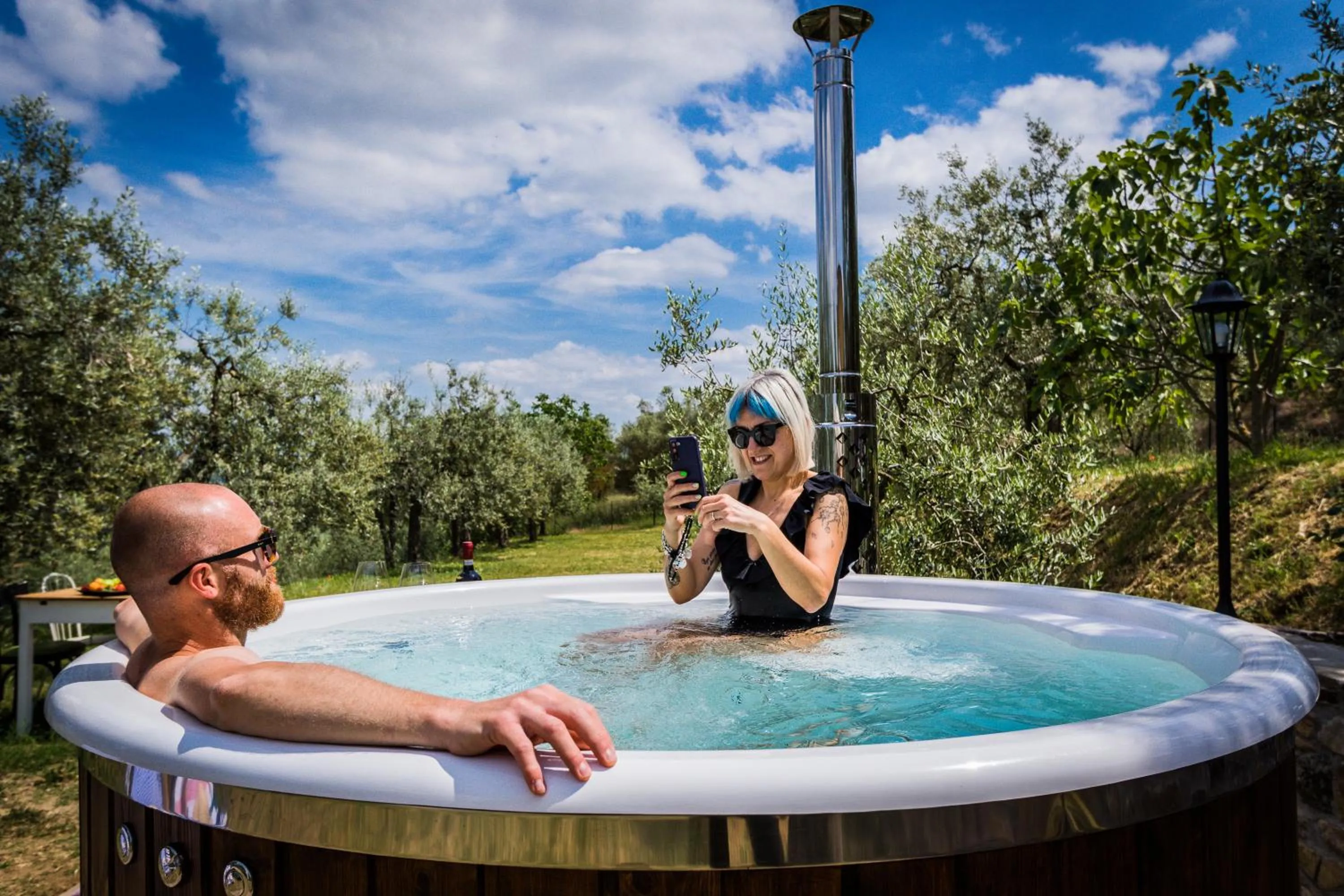 Hot Tub in Casa Montalgallo
