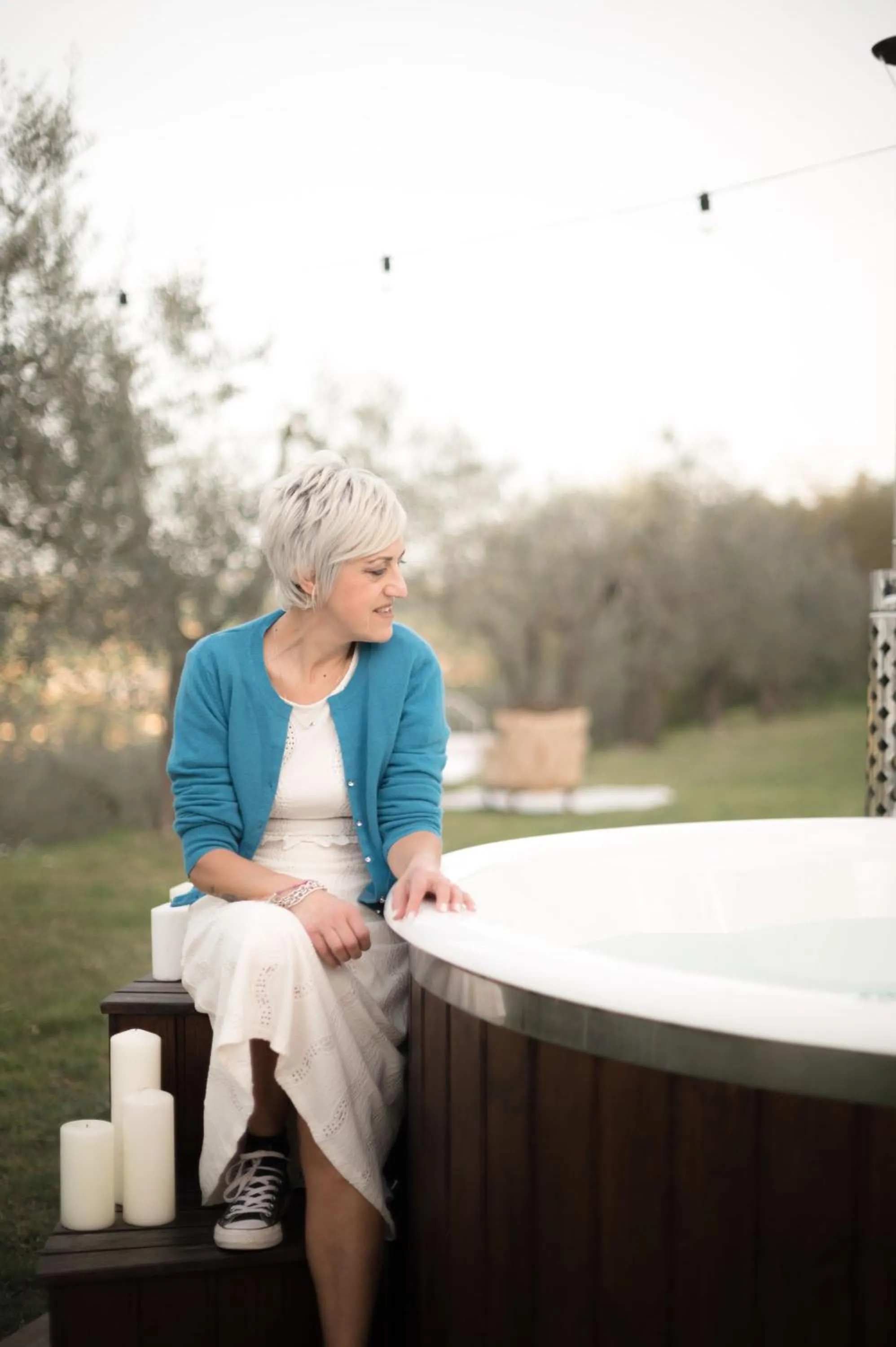 Hot Tub in Casa Montalgallo