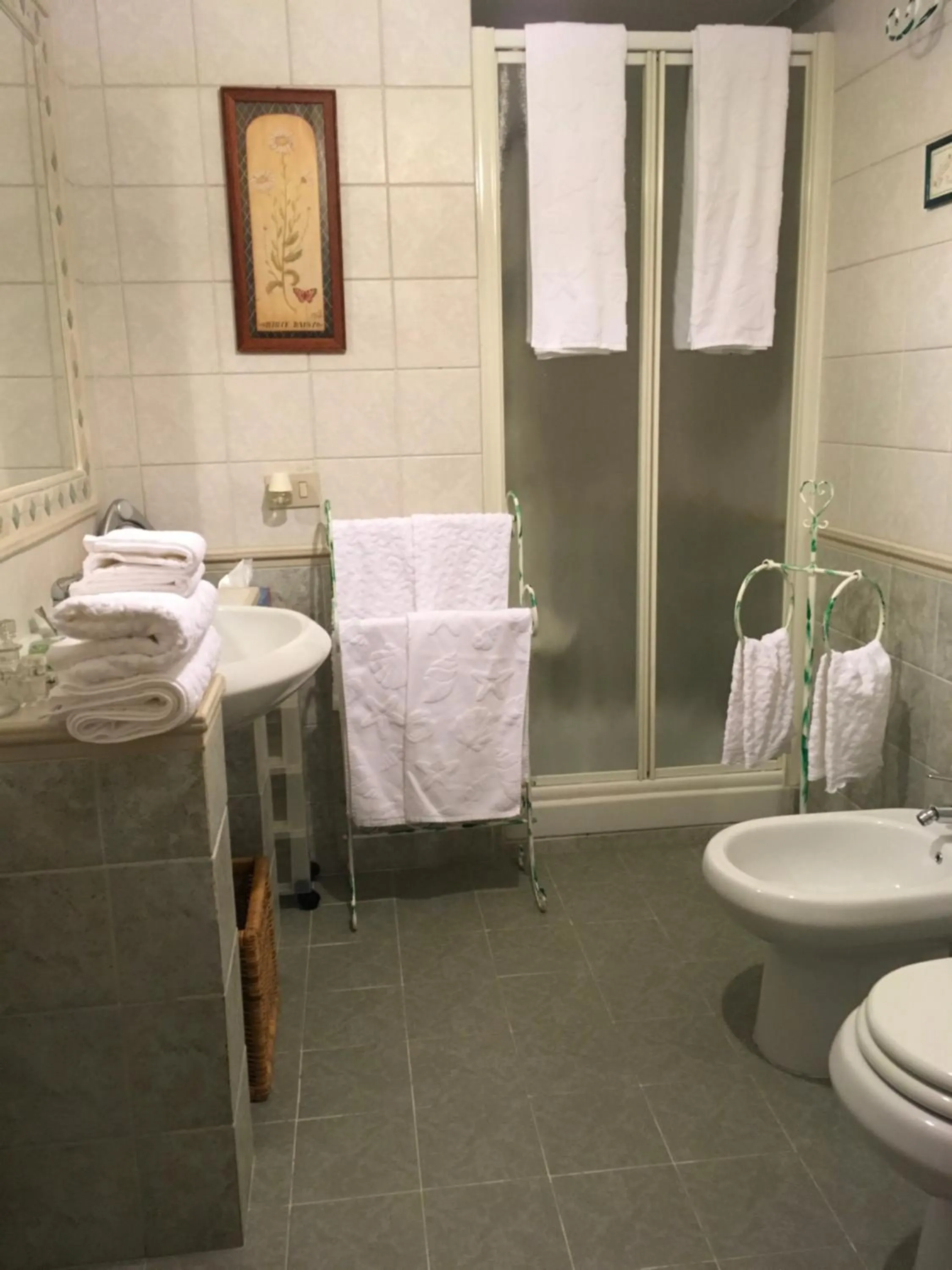 Bathroom in B&B Vista su Roma