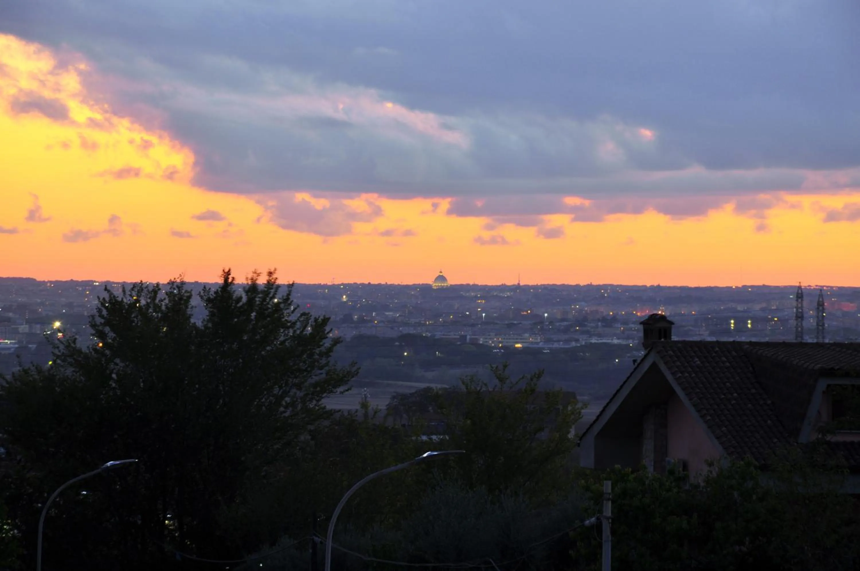 City view in B&B Vista su Roma