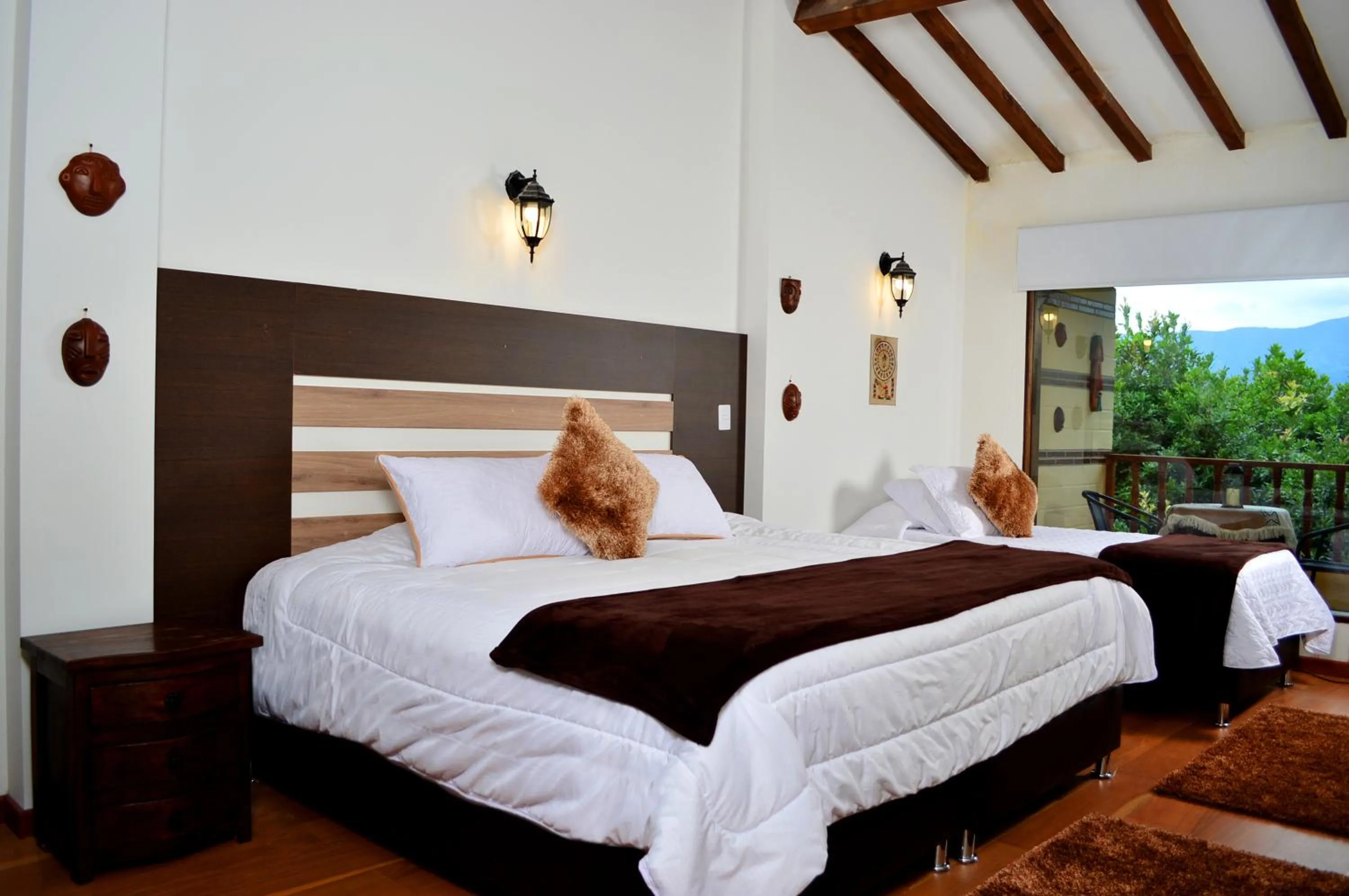 Bed in Hotel Campestre La Periquera