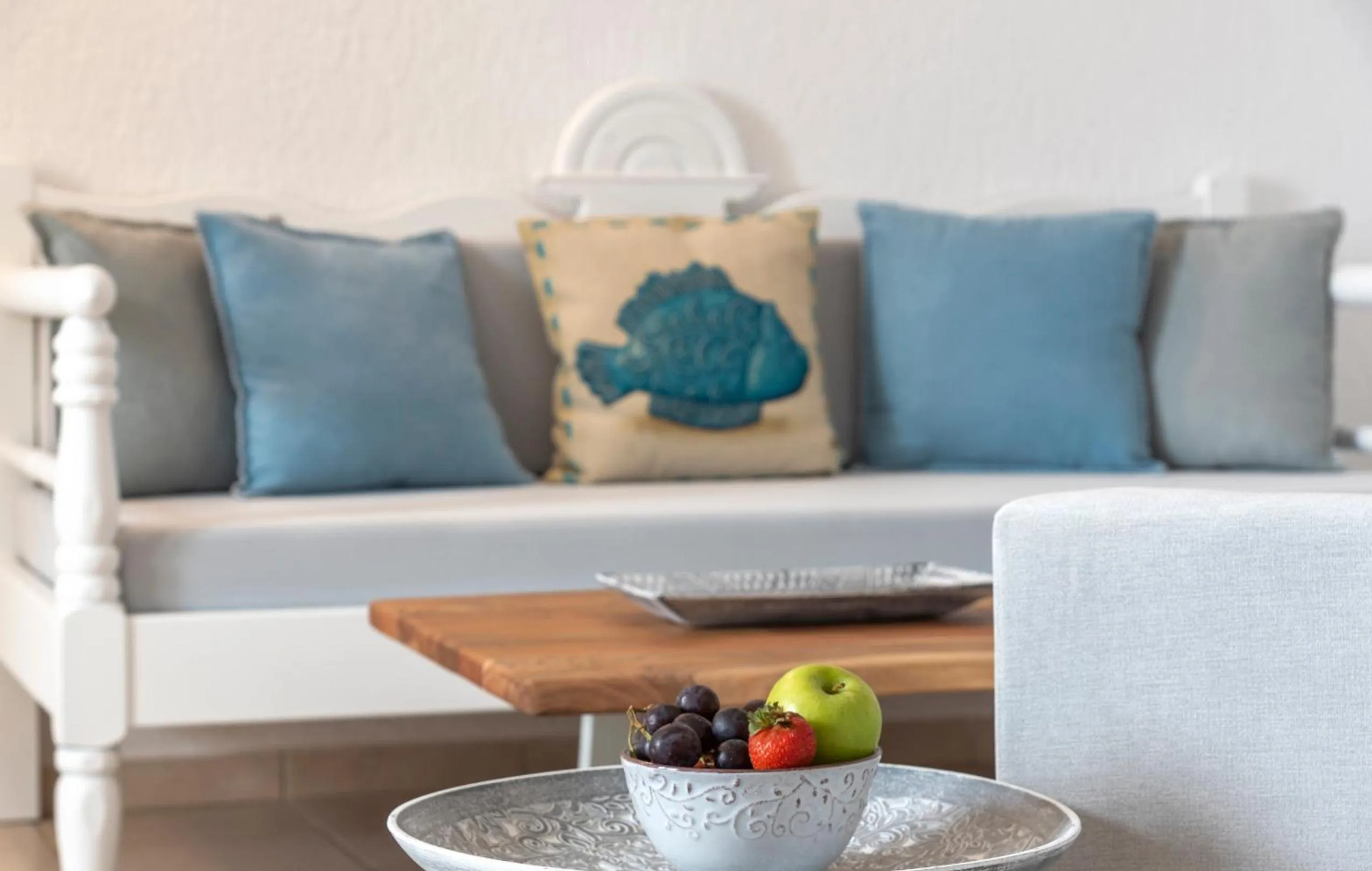 Living room in Elounda Heights (Adults Only)