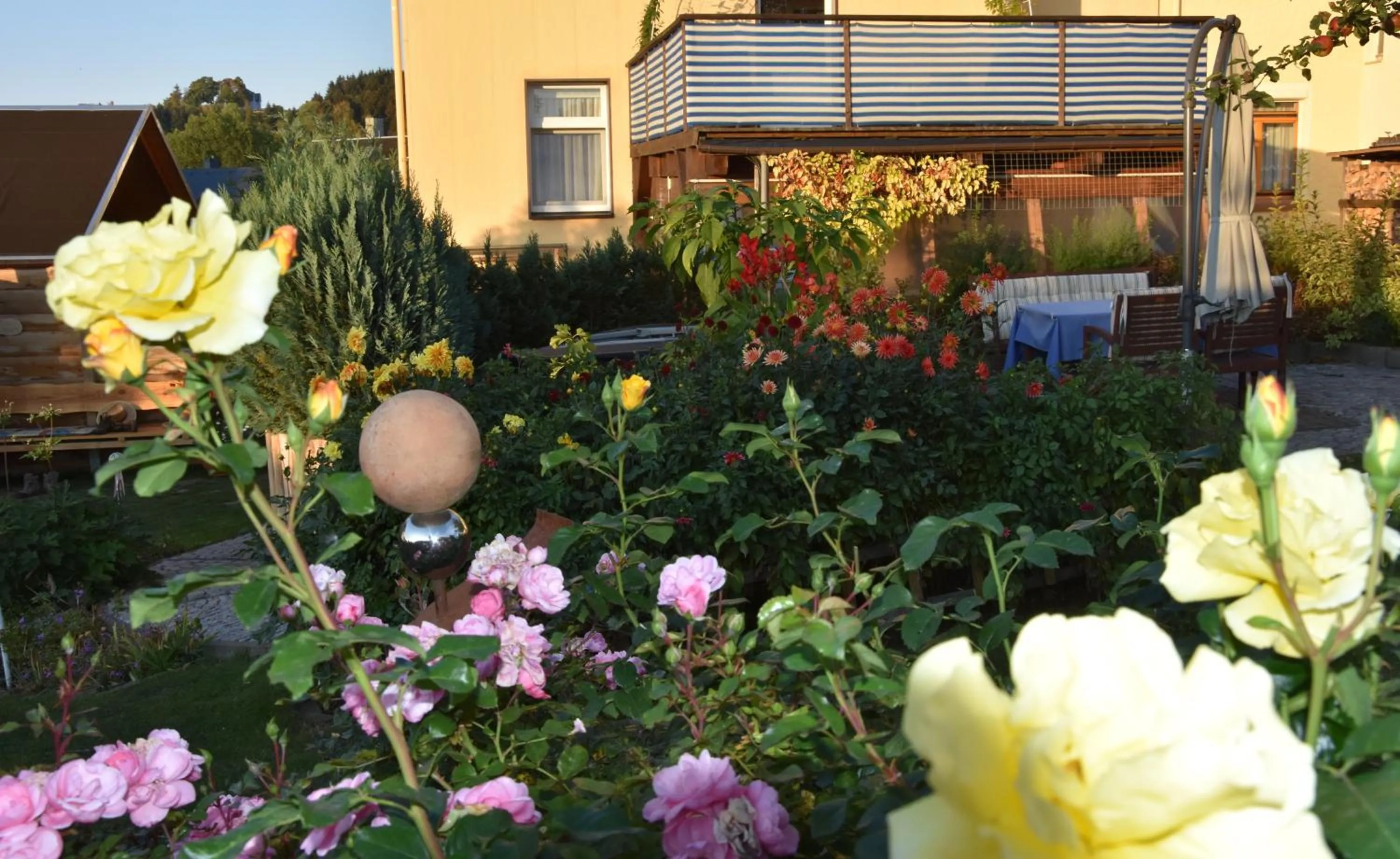Garden in Ferienwohnung Werner