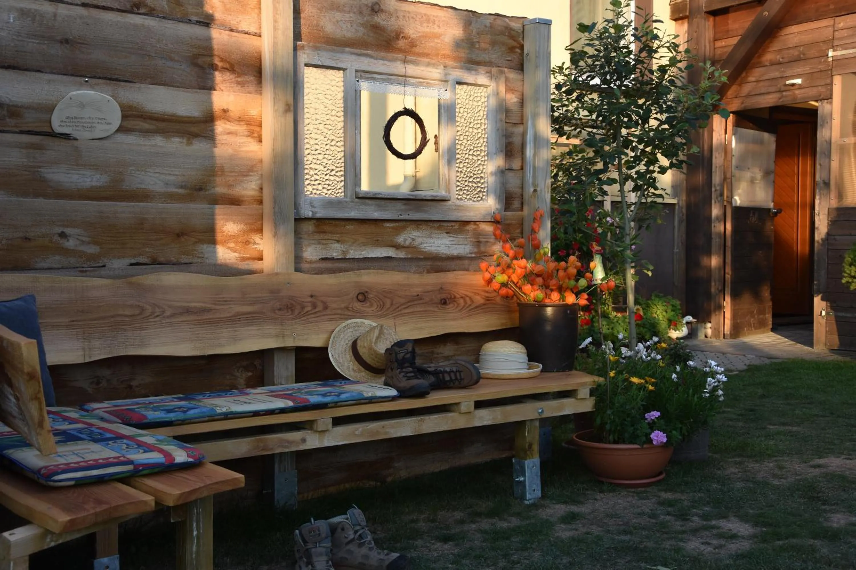 Garden in Ferienwohnung Werner
