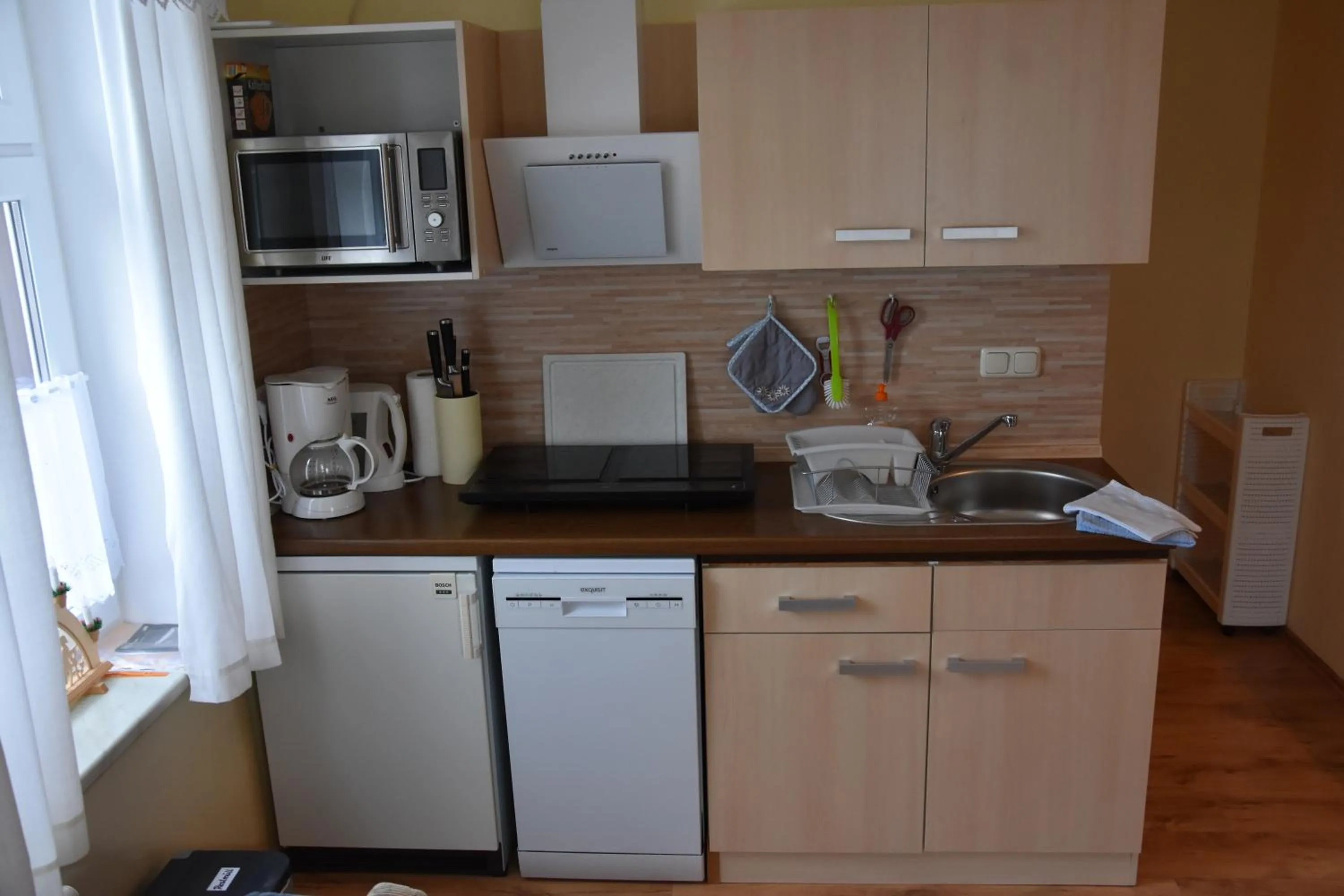 Kitchen or kitchenette in Ferienwohnung Werner
