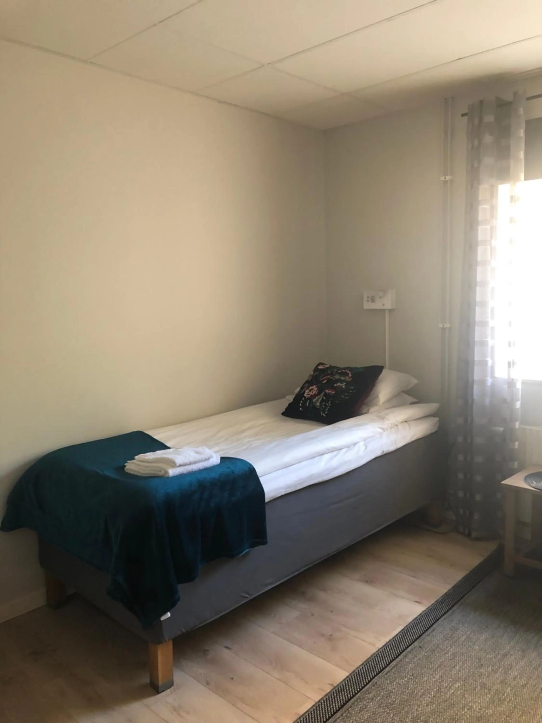 Bed in Uppsala Lägenhetshotell