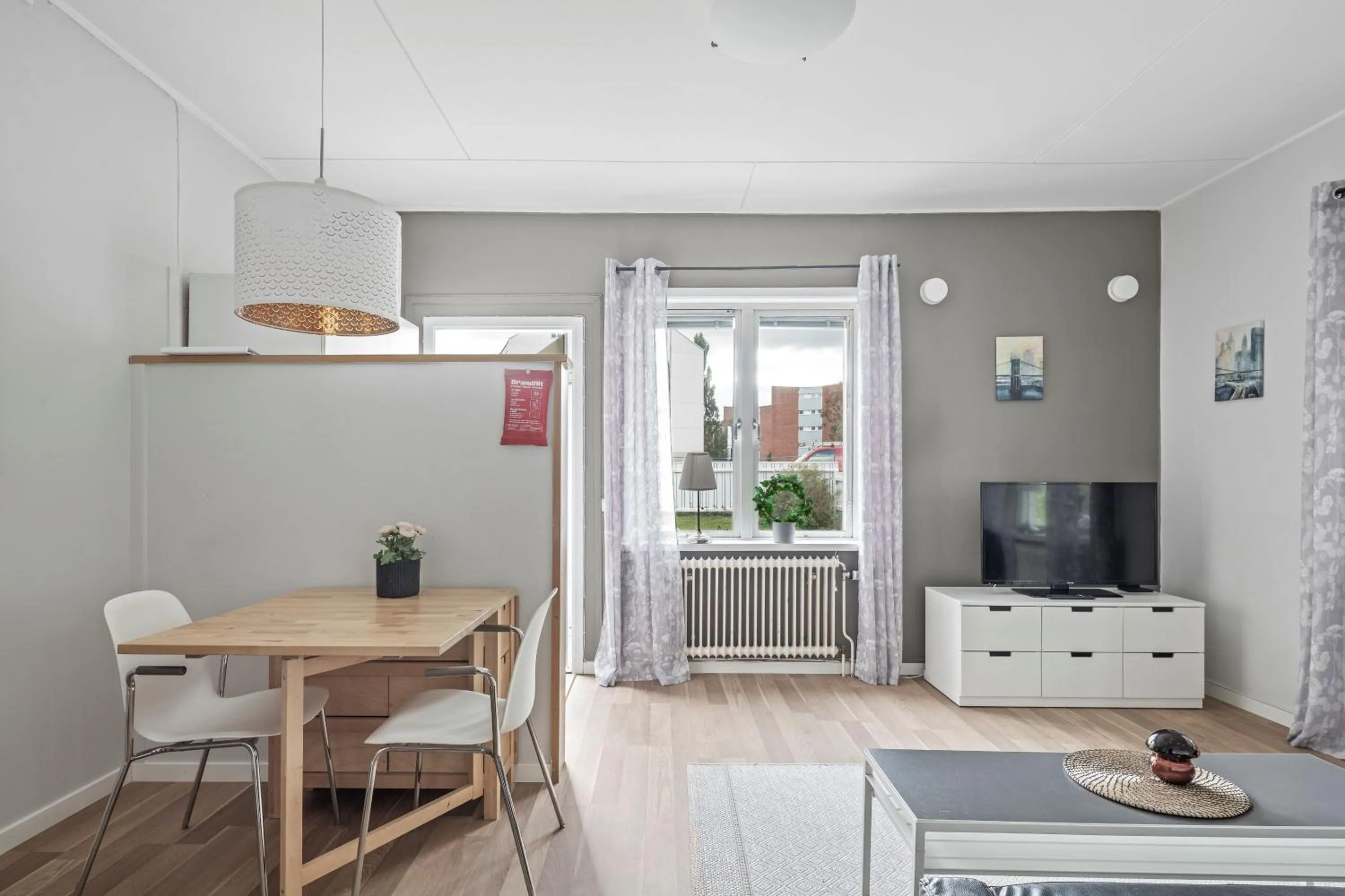 Dining area in Uppsala Lägenhetshotell