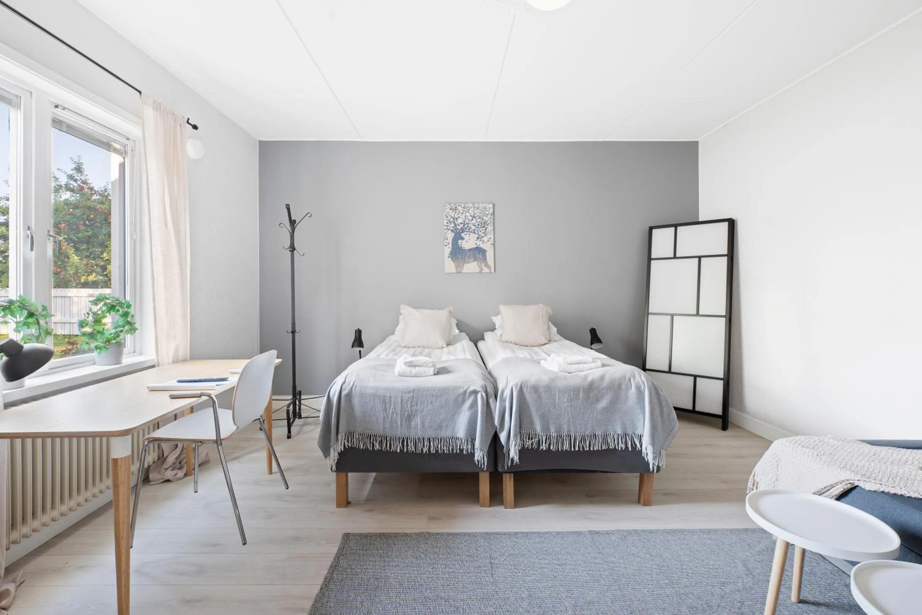 Bed in Uppsala Lägenhetshotell