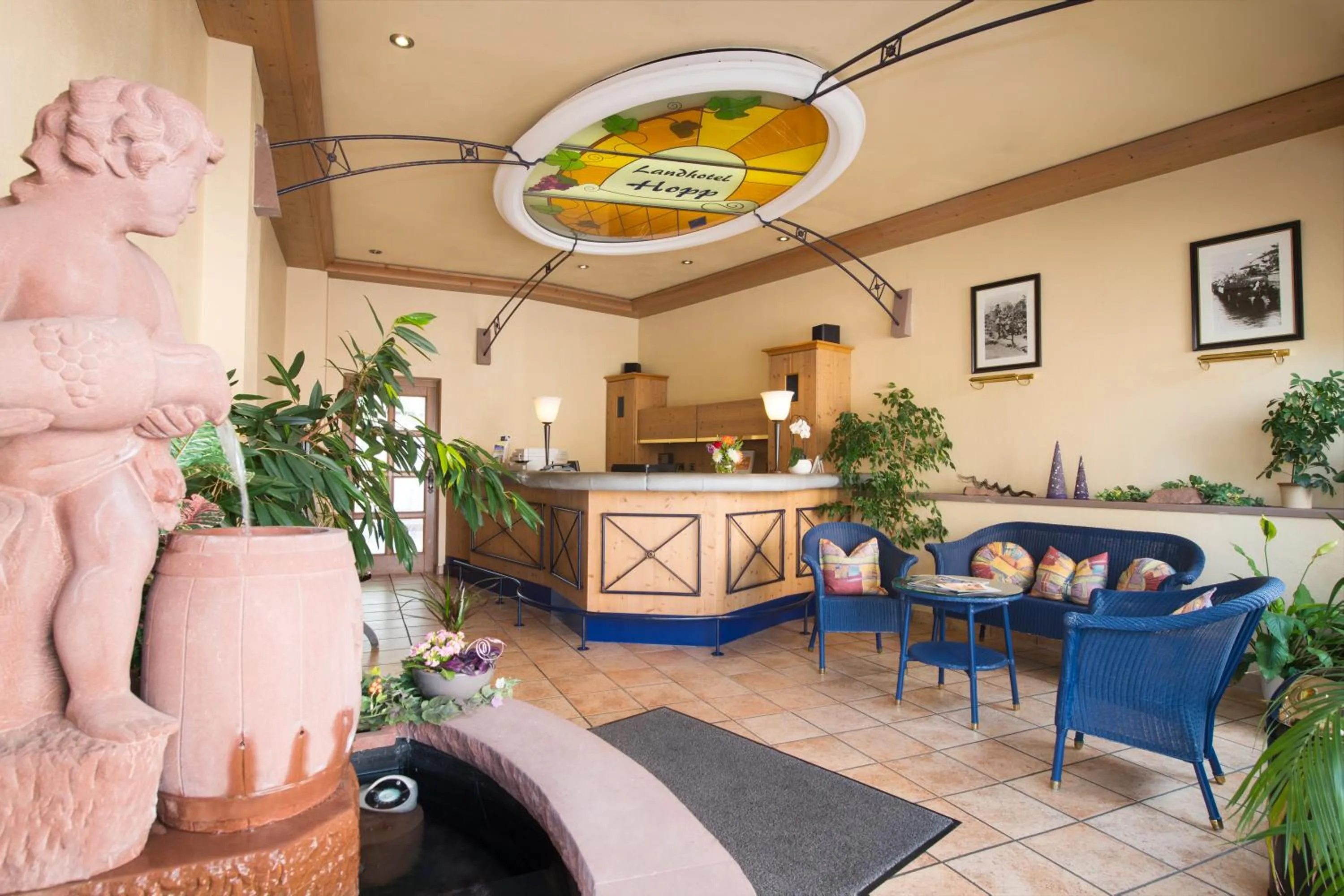 Lobby or reception in Landhotel Hopp Garni