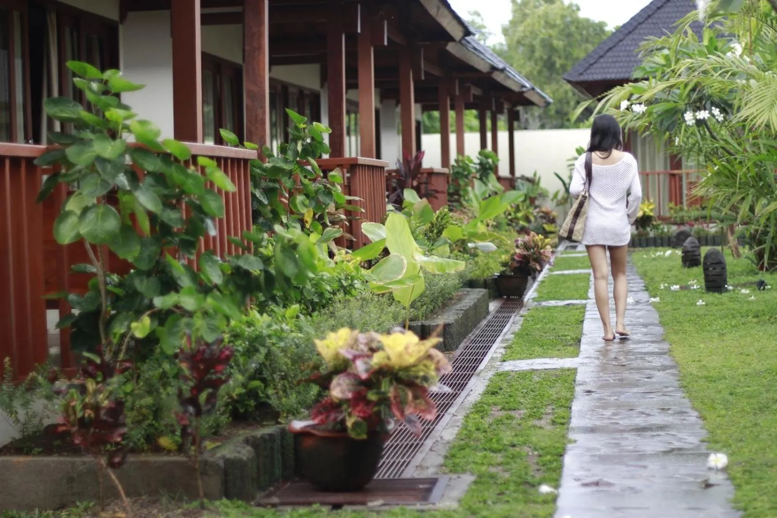 Garden view in Samata Village Gili Air