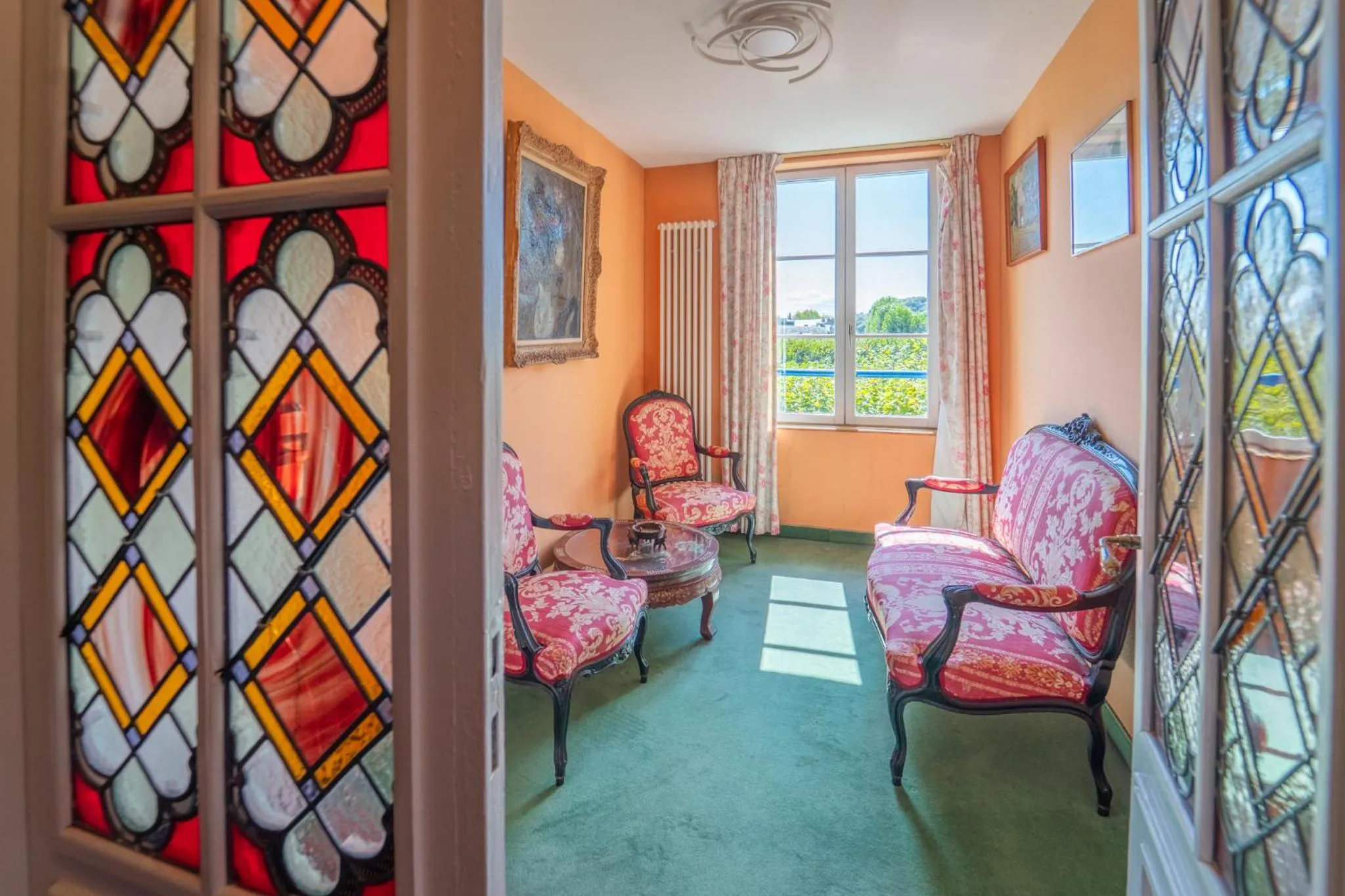 Living room in Hotel La Diligence