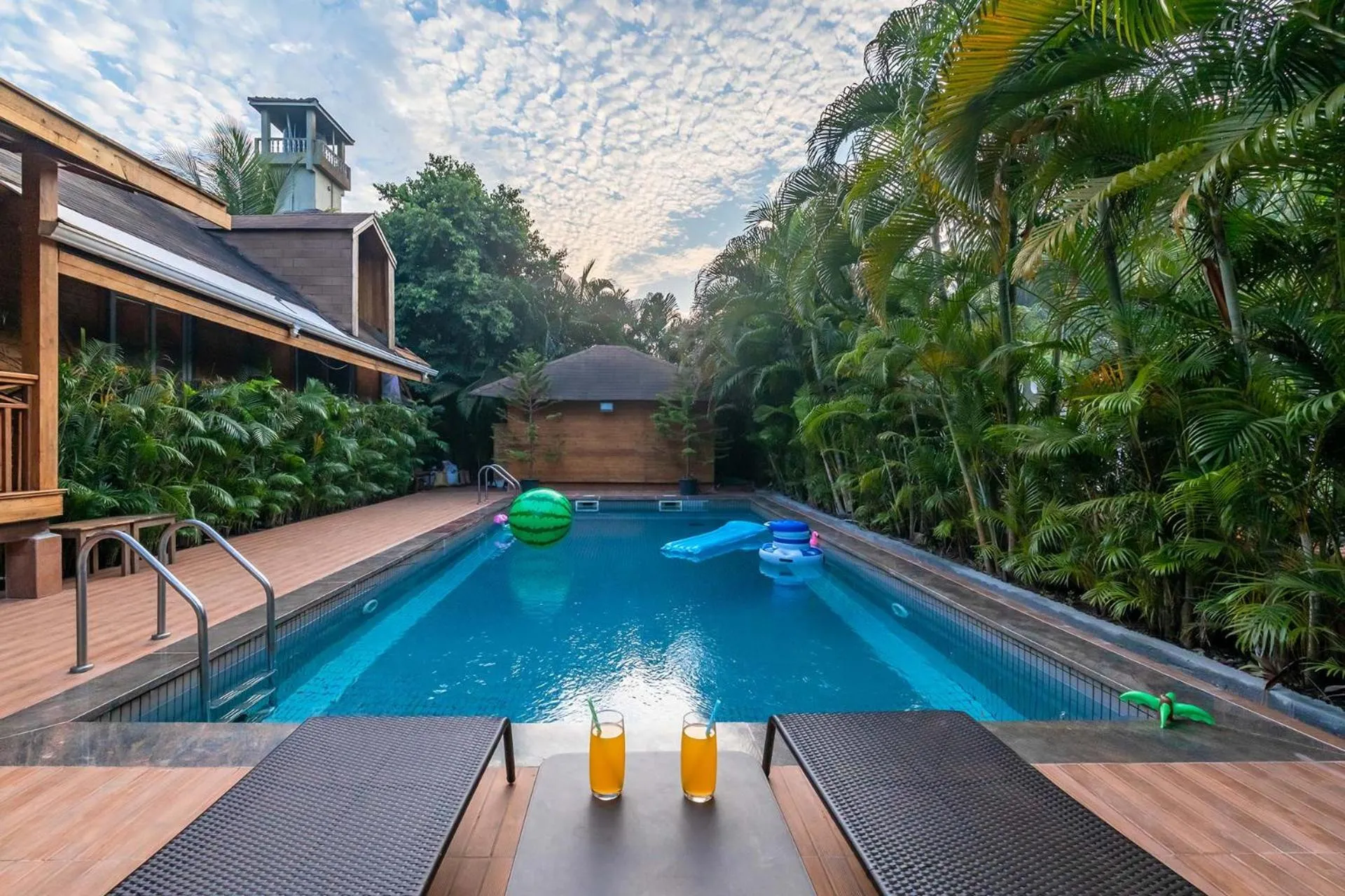 Vacation Home in Nature's Abode - The Wooden Villa at Morjim by StayVista