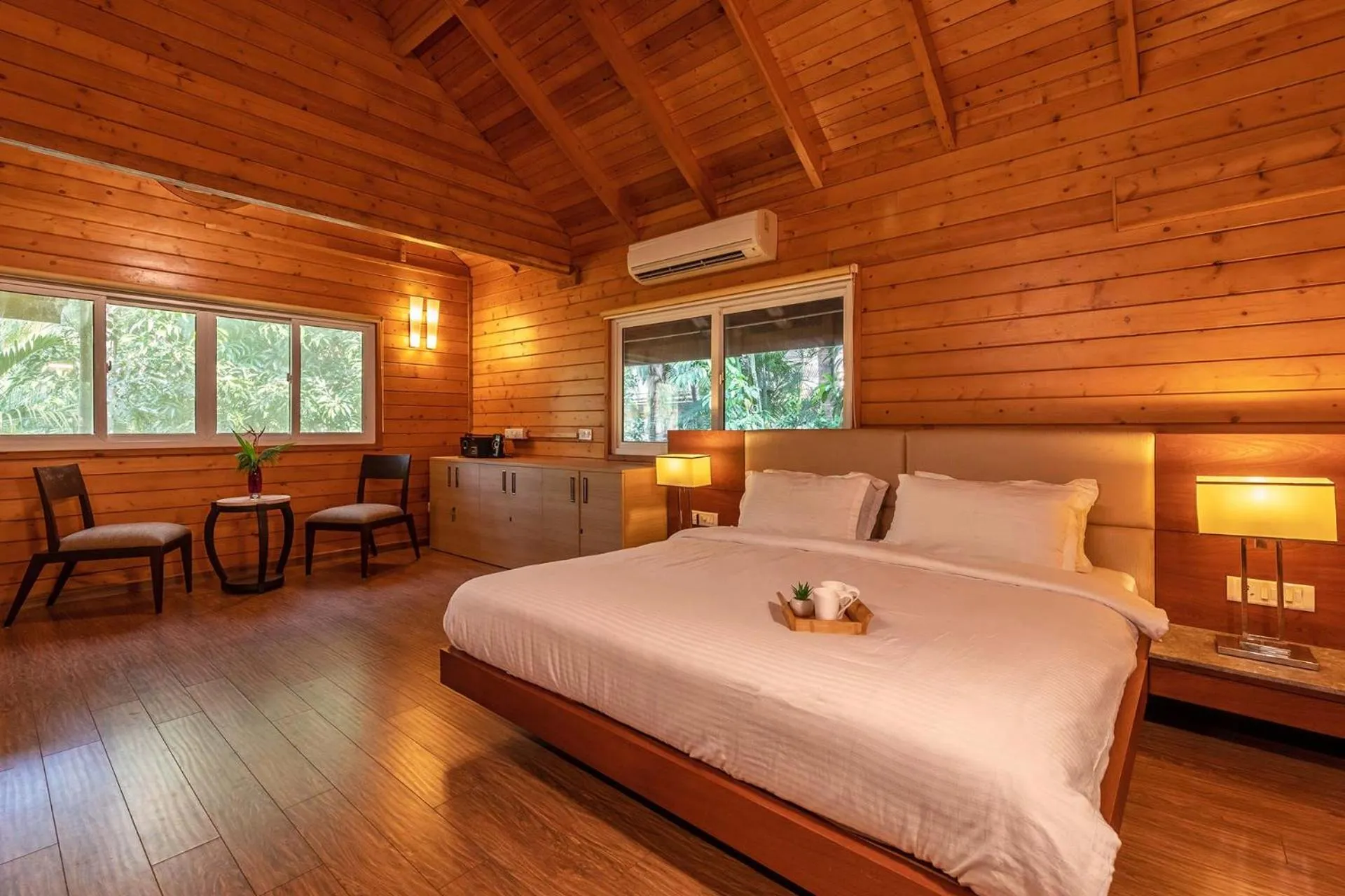 Nature's Abode - The Wooden Villa at Morjim by StayVista