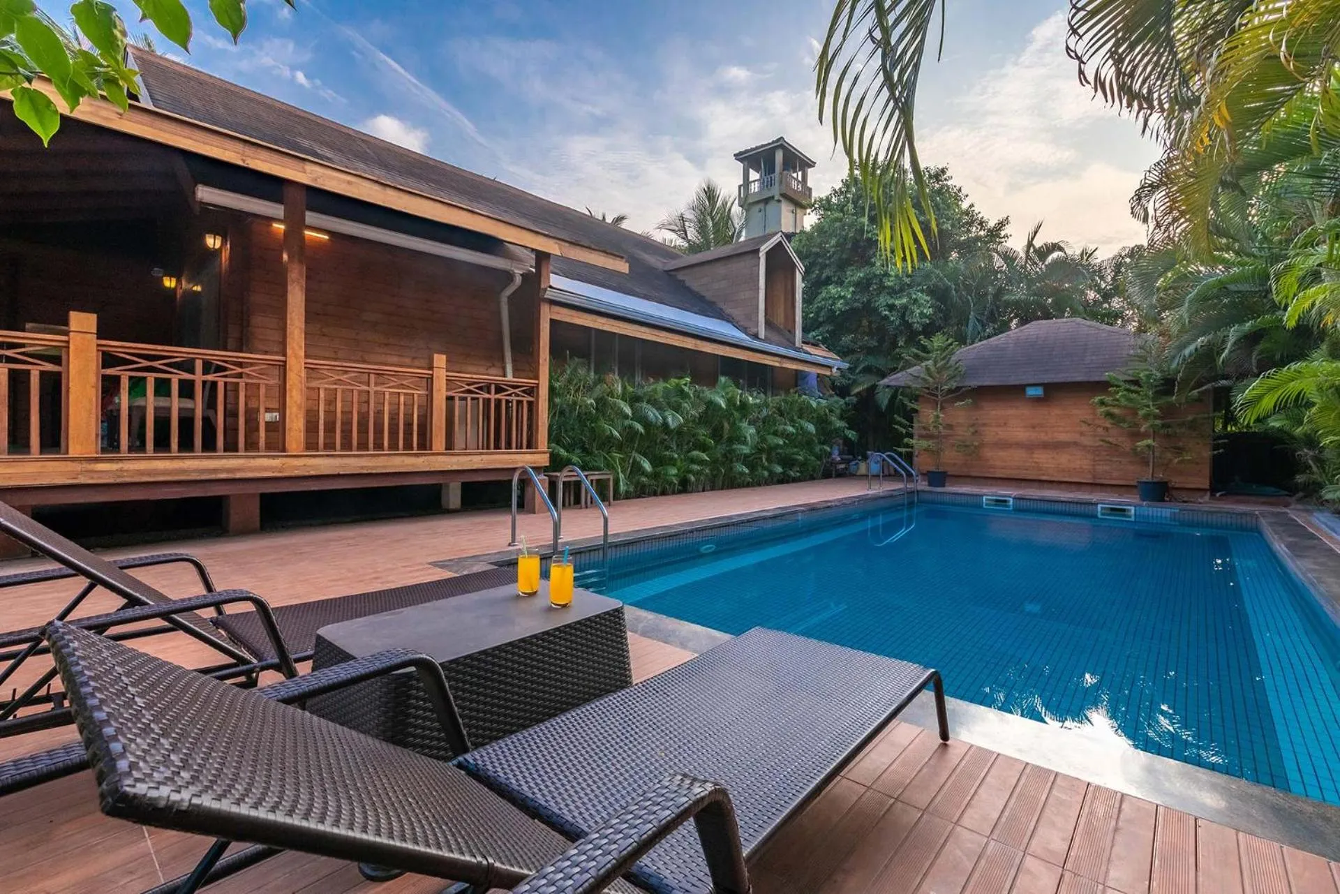 Nature's Abode - The Wooden Villa at Morjim by StayVista
