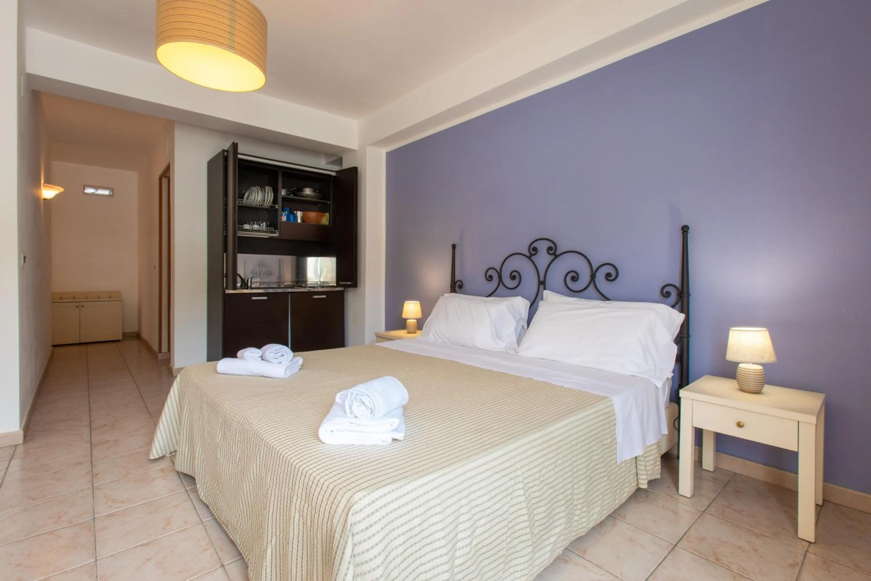 Bedroom, Bed in Hotel Amarea - Aeolian Charme