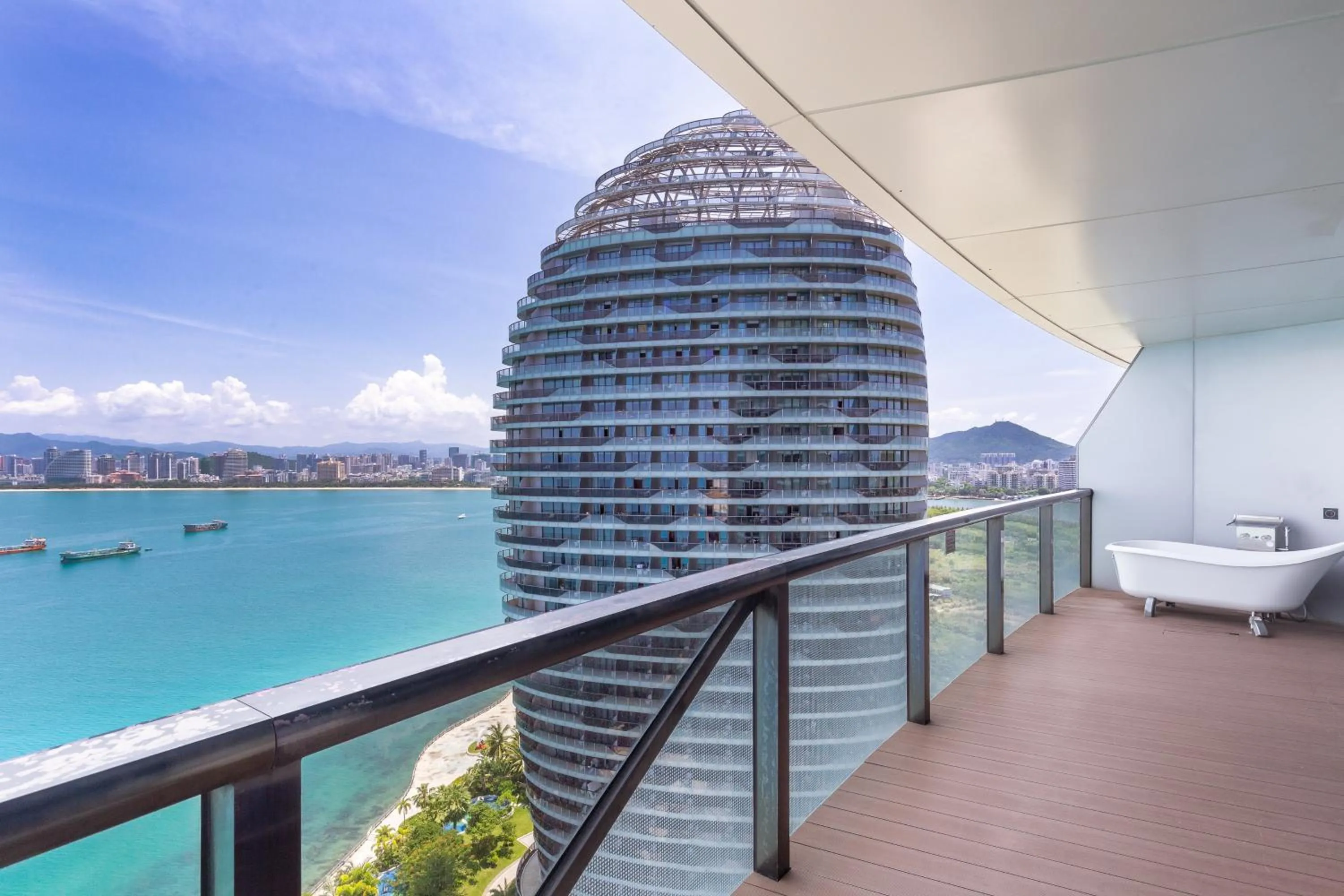Balcony/Terrace in Sanya Phoenix Island Yuejia flat