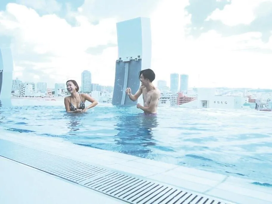 Swimming pool in Hotel Aqua Citta Naha