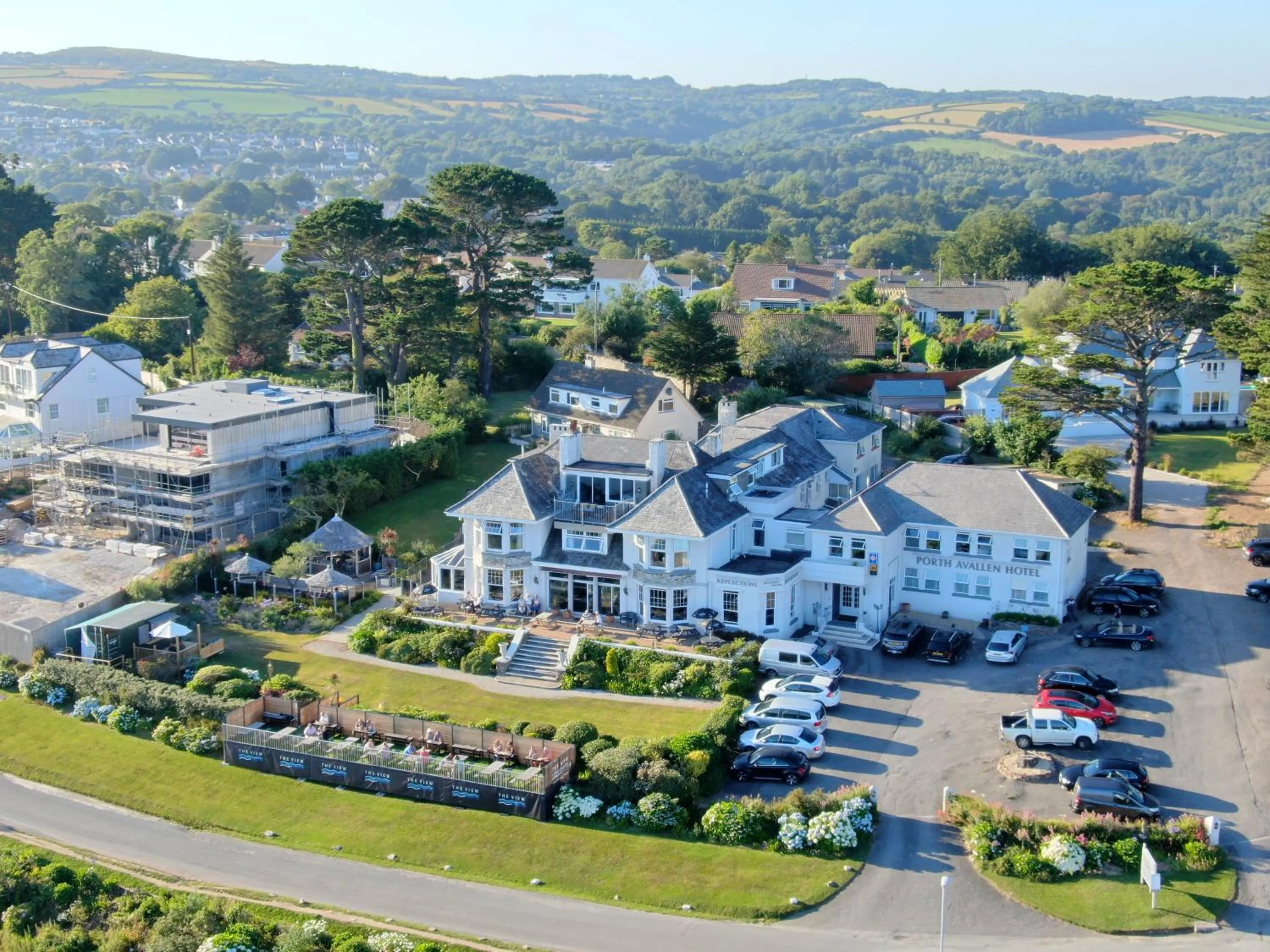 Bird's eye view in Porth Avallen Hotel