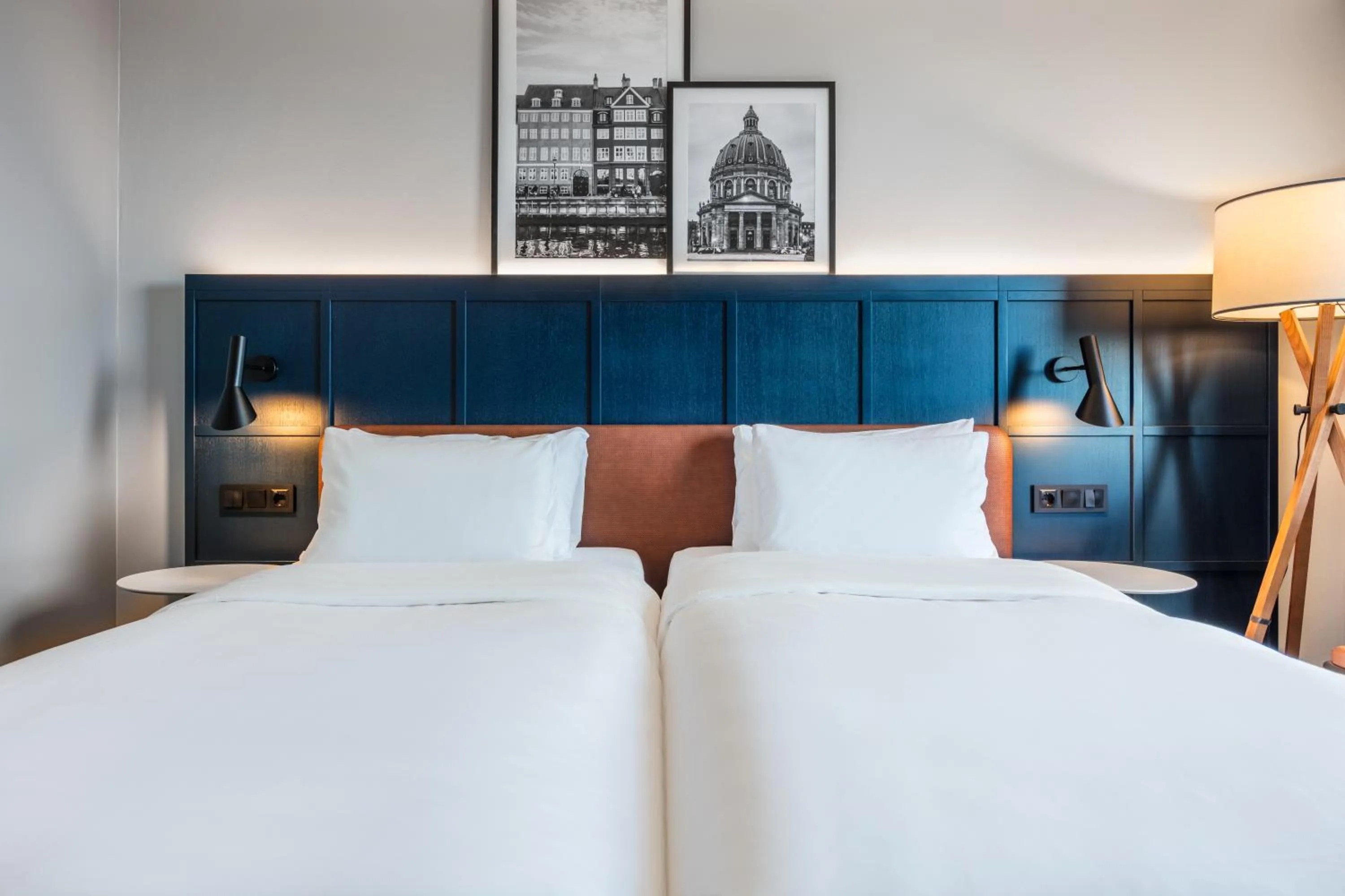 Bed in Radisson Blu Scandinavia Hotel, Copenhagen