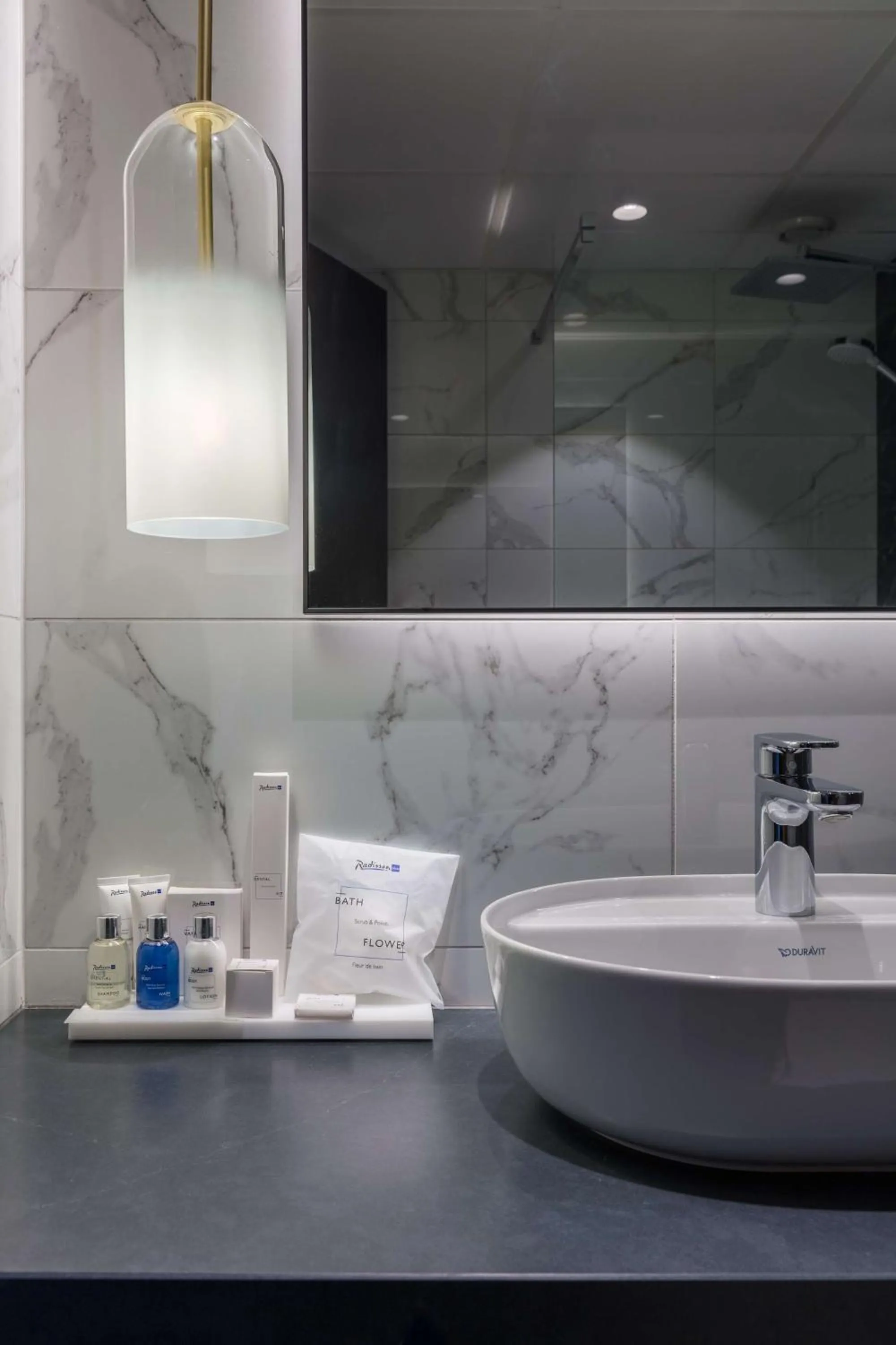 Bathroom in Radisson Blu Scandinavia Hotel, Copenhagen