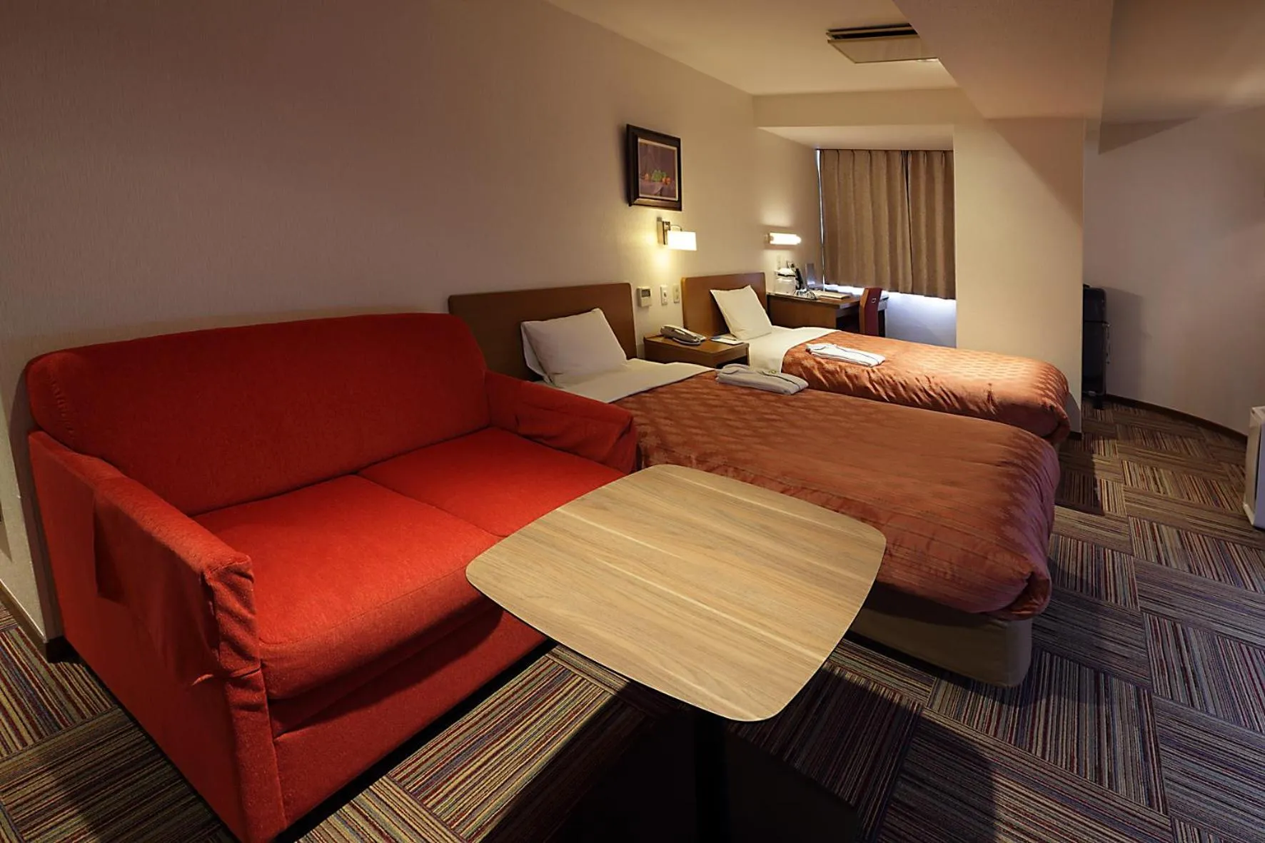 Photo of the whole room, Bed in Kumegawa Wing Hotel