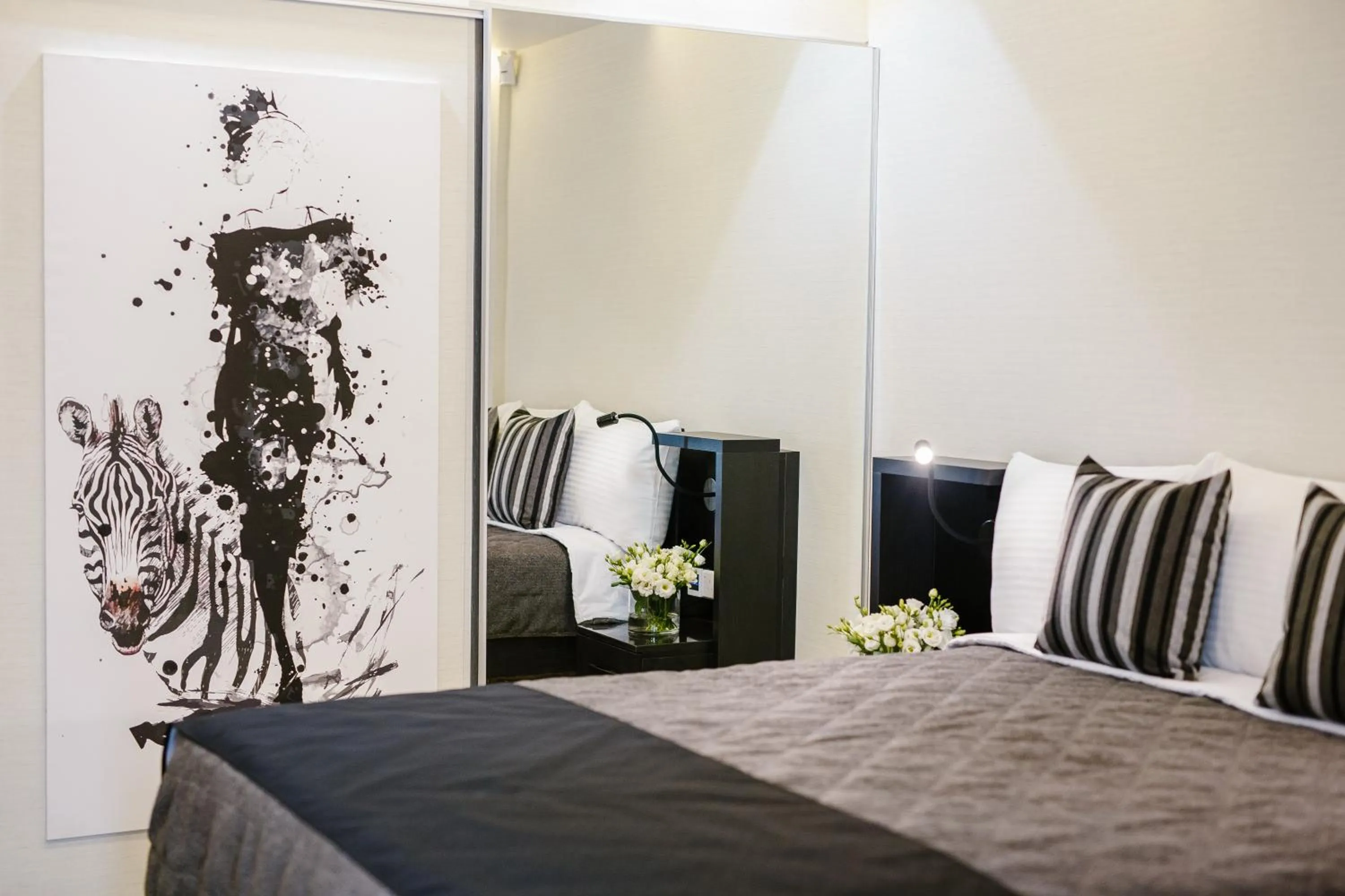 Bed in Qbic City Hotel