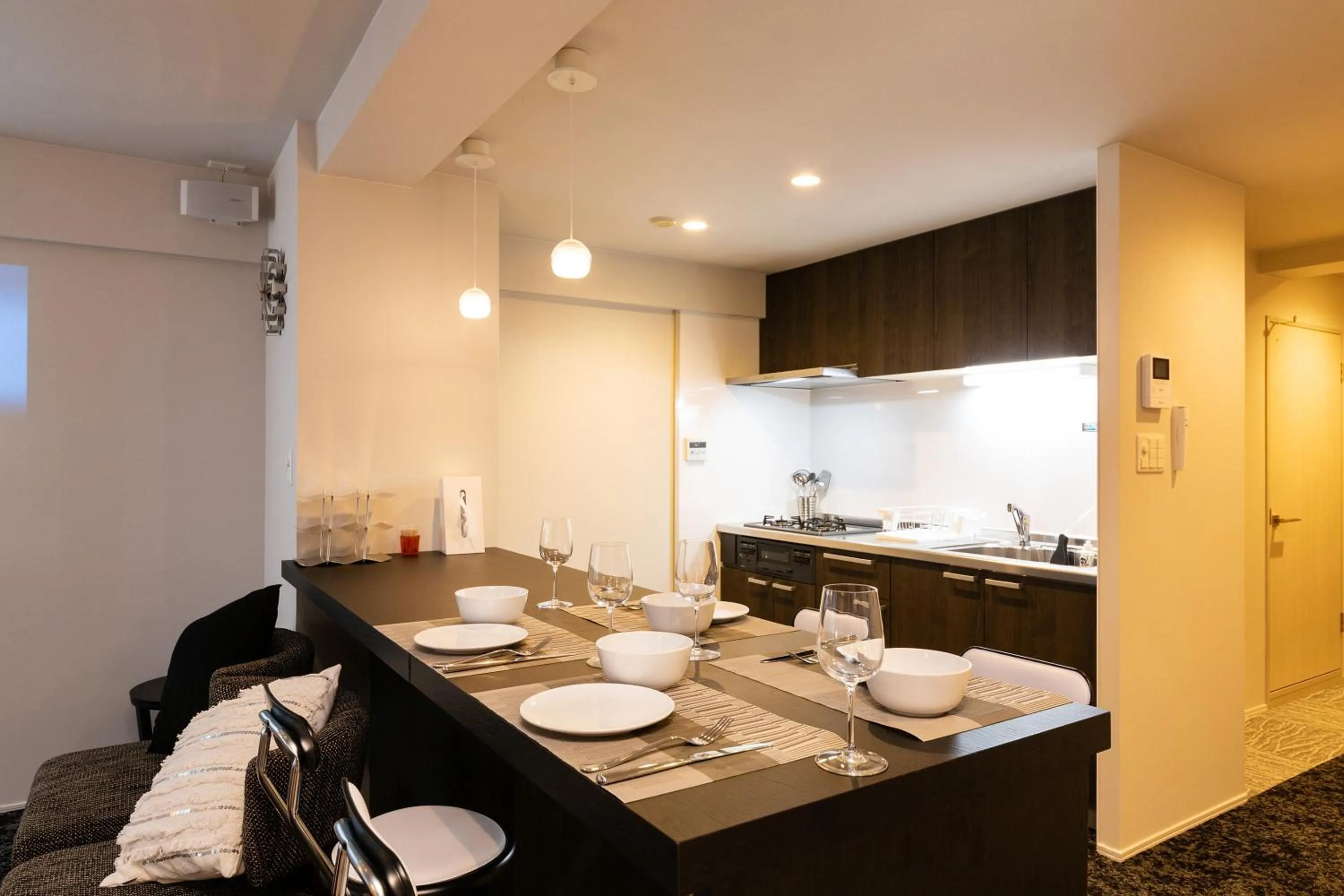 Kitchen or kitchenette in Stay Hakata