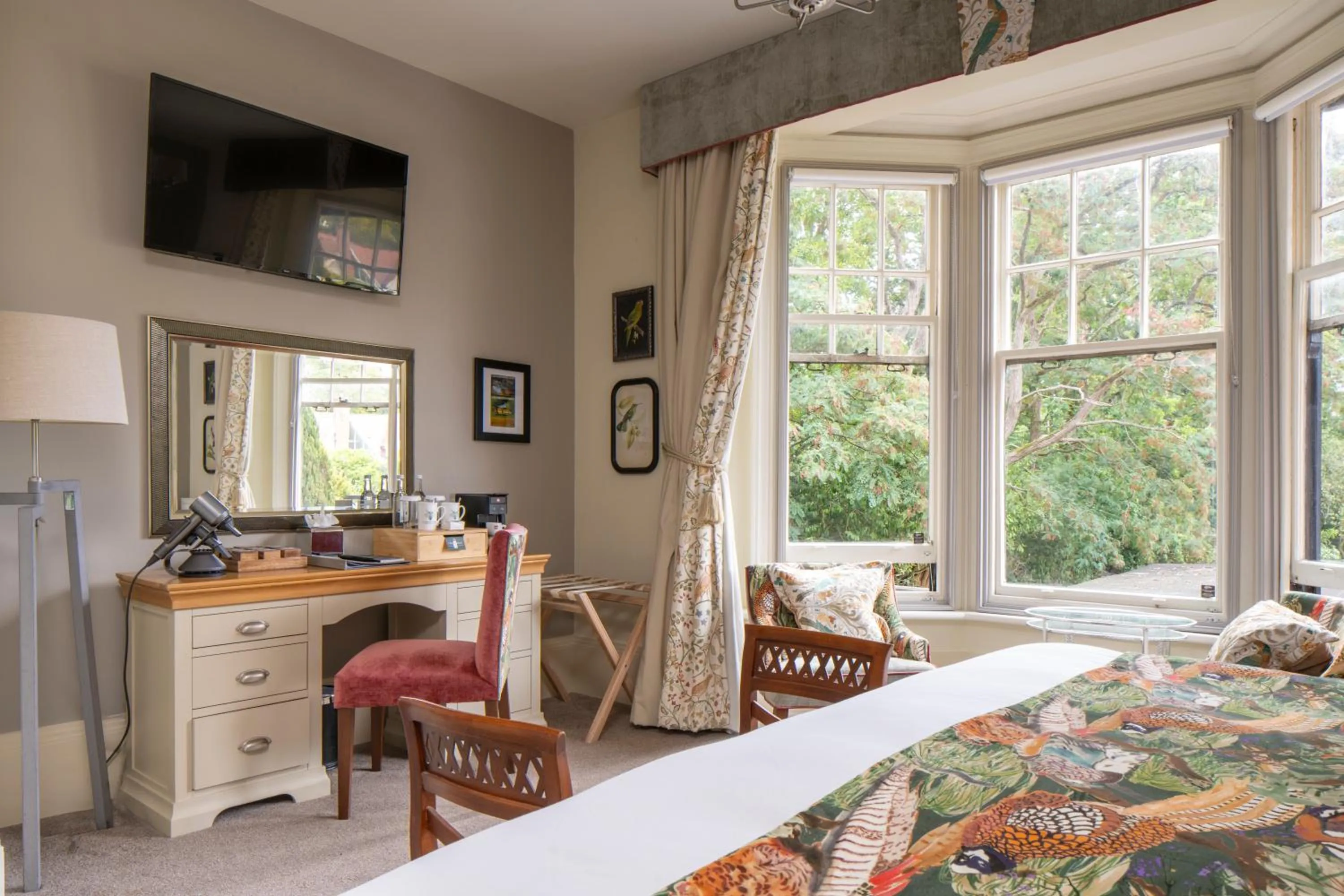 Bedroom, Bed in Forest Park Country Hotel & Inn, Brockenhurst, New Forest, Hampshire - The Coaching Inn Group