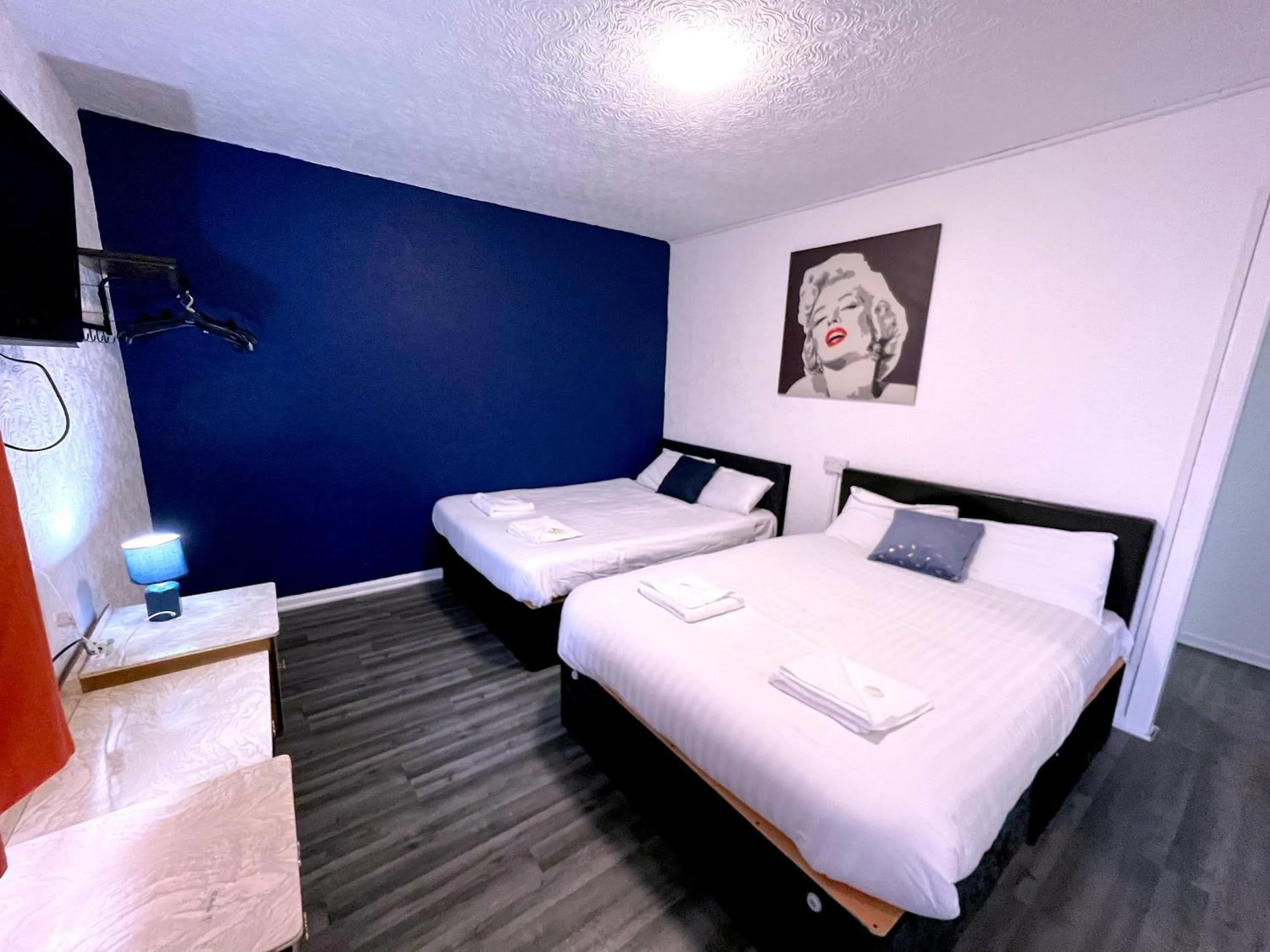 Bedroom, Bed in Calypso hotel Blackpool