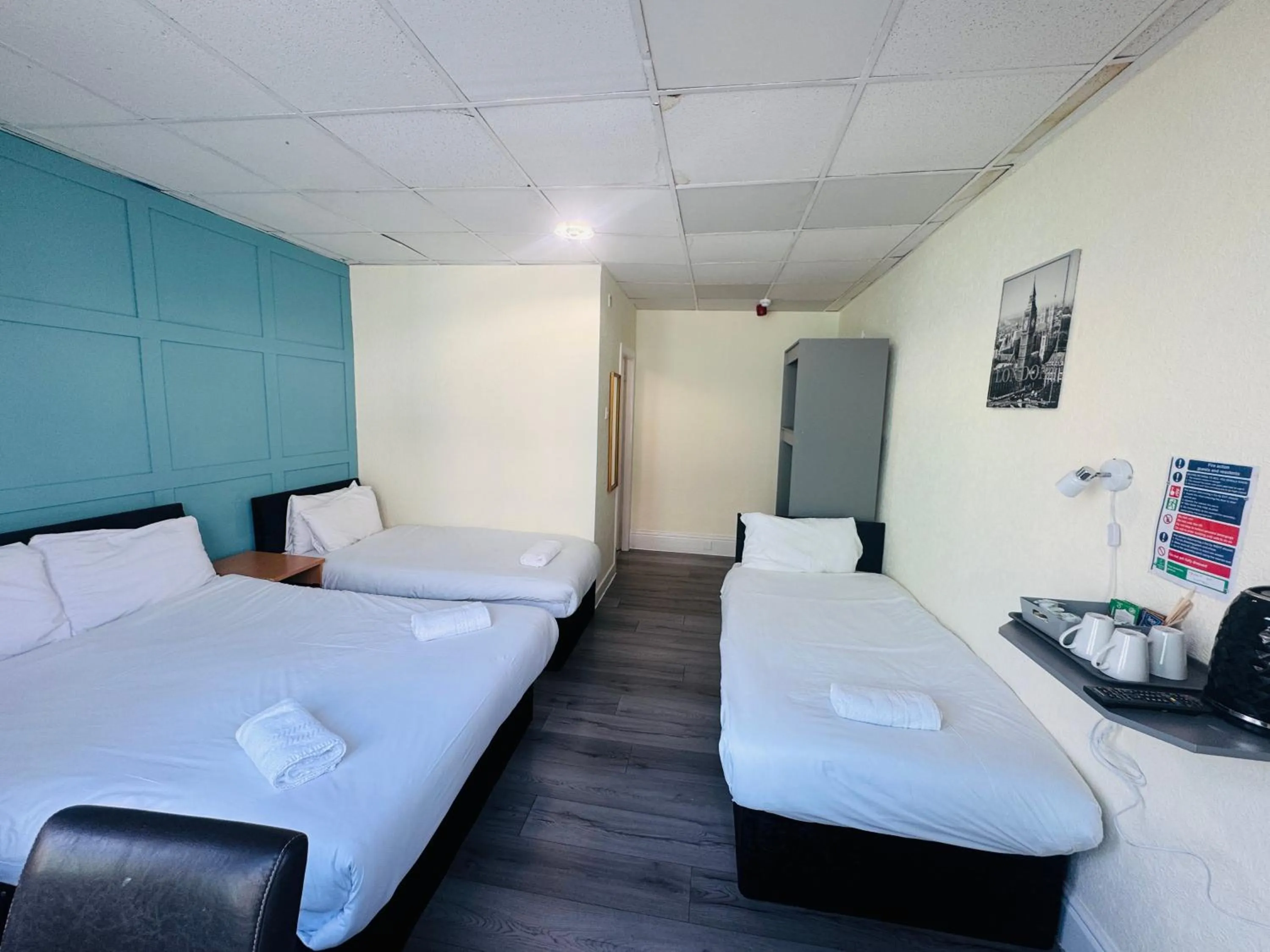 Bed in Calypso hotel Blackpool