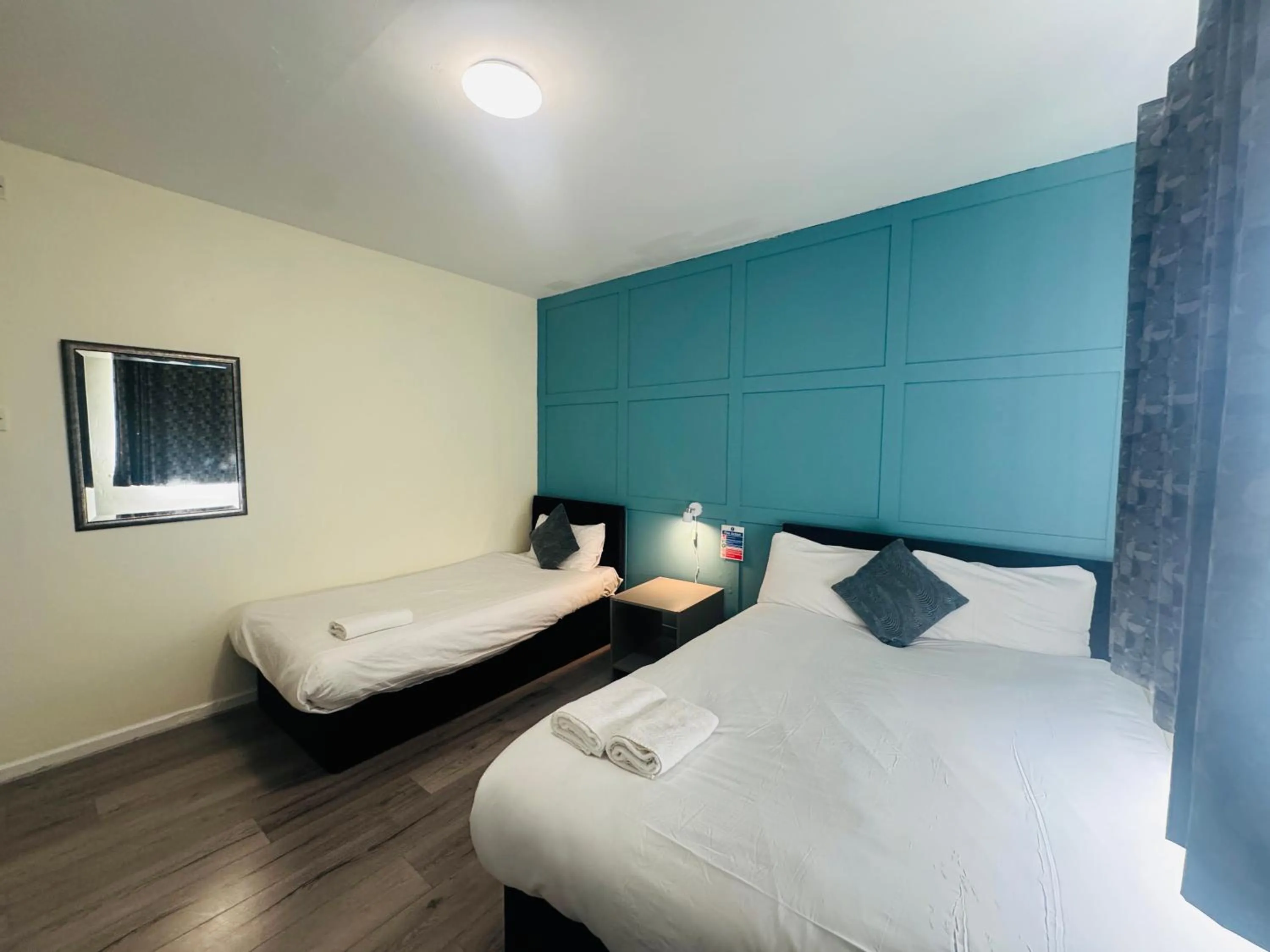 Bedroom, Bed in Calypso hotel Blackpool