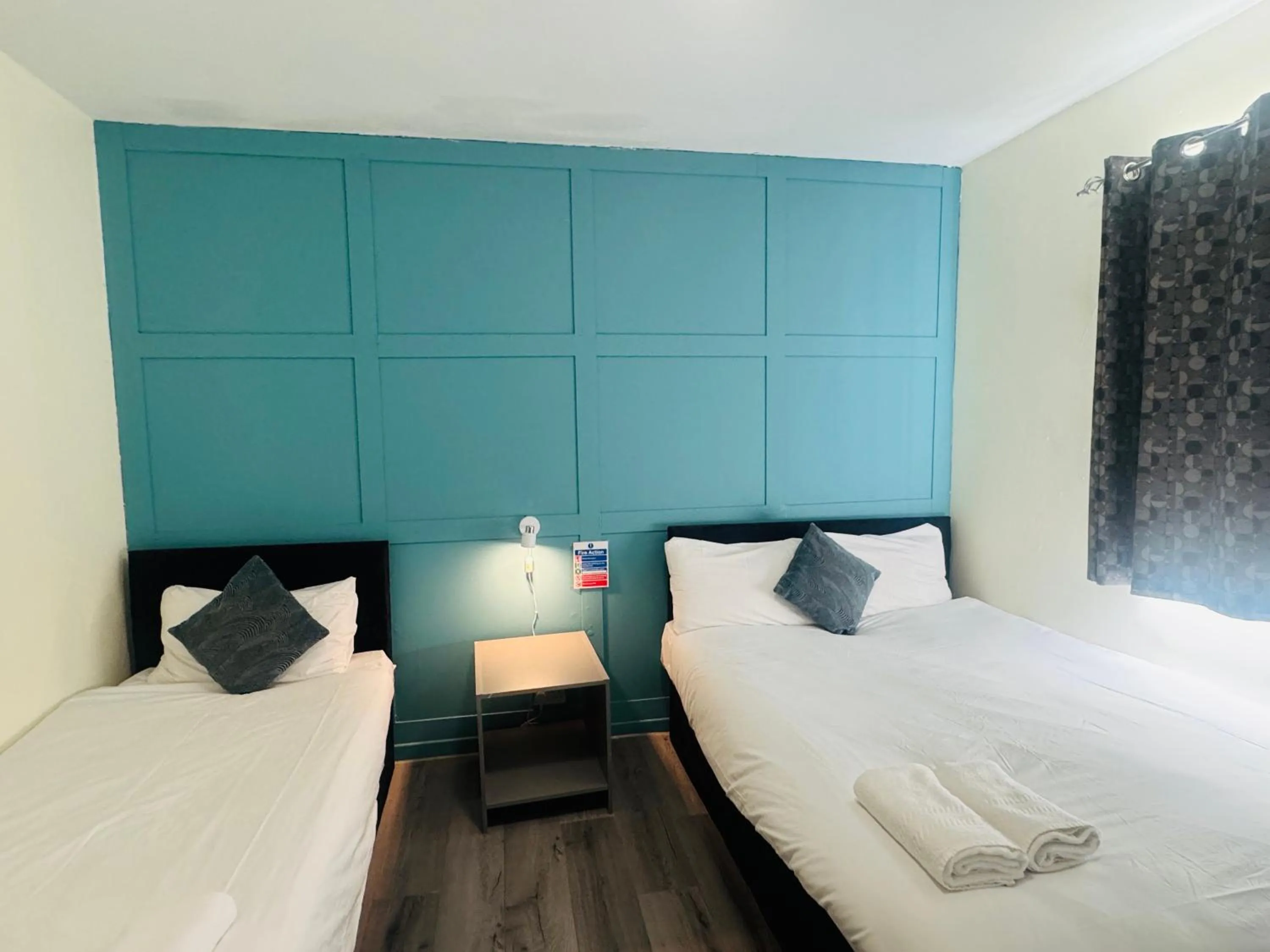 Bedroom, Bed in Calypso hotel Blackpool