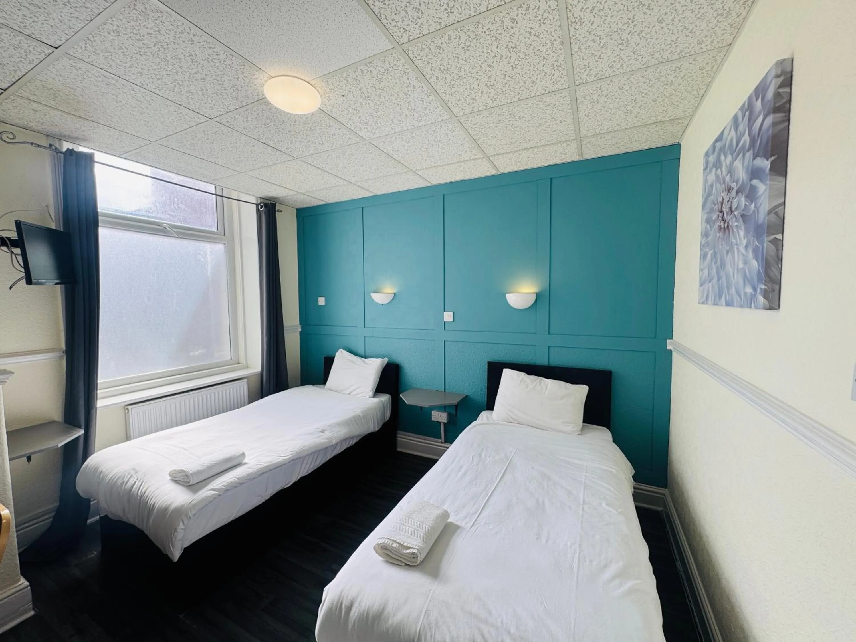 Bed in Calypso hotel Blackpool