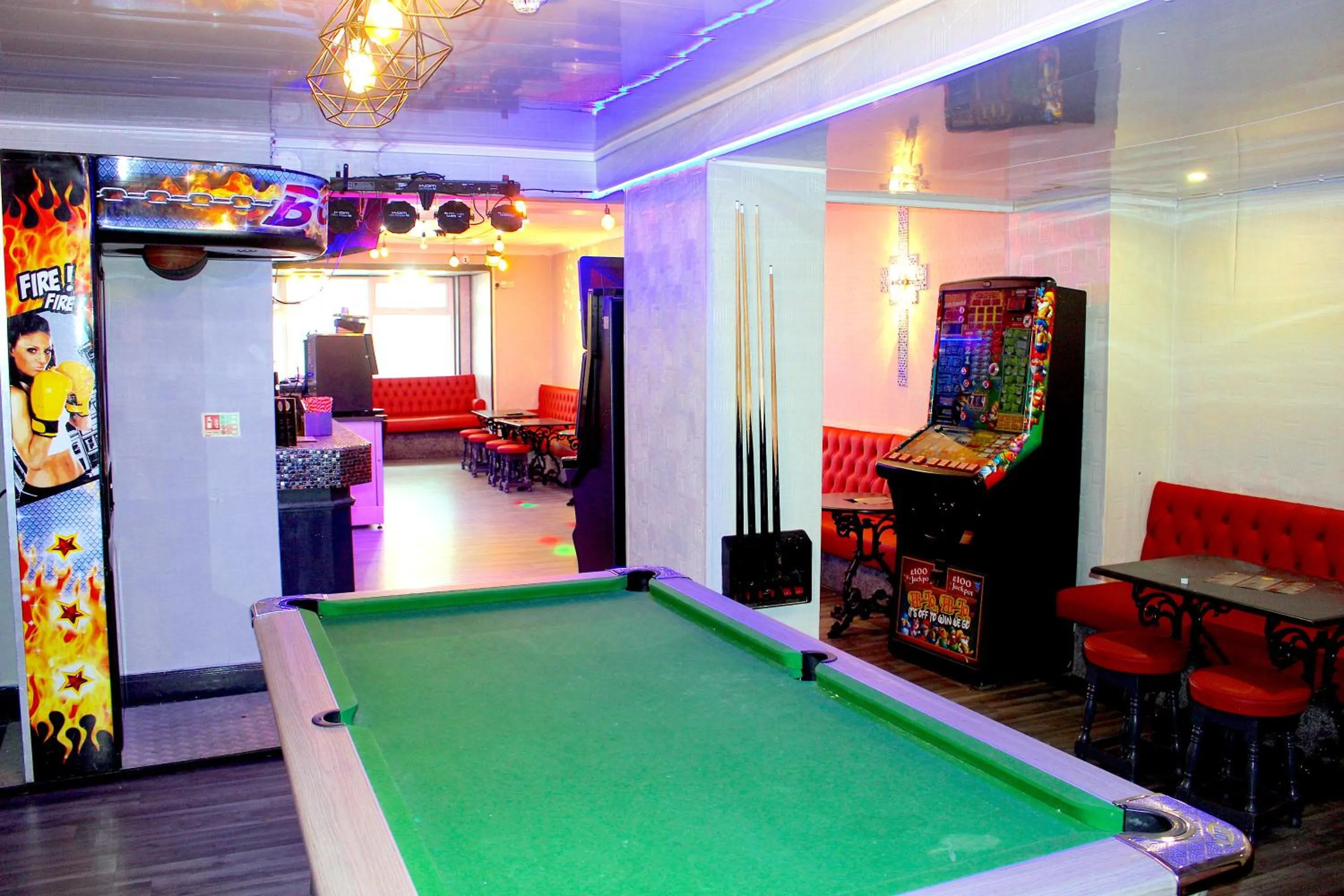 Game Room in Calypso hotel Blackpool