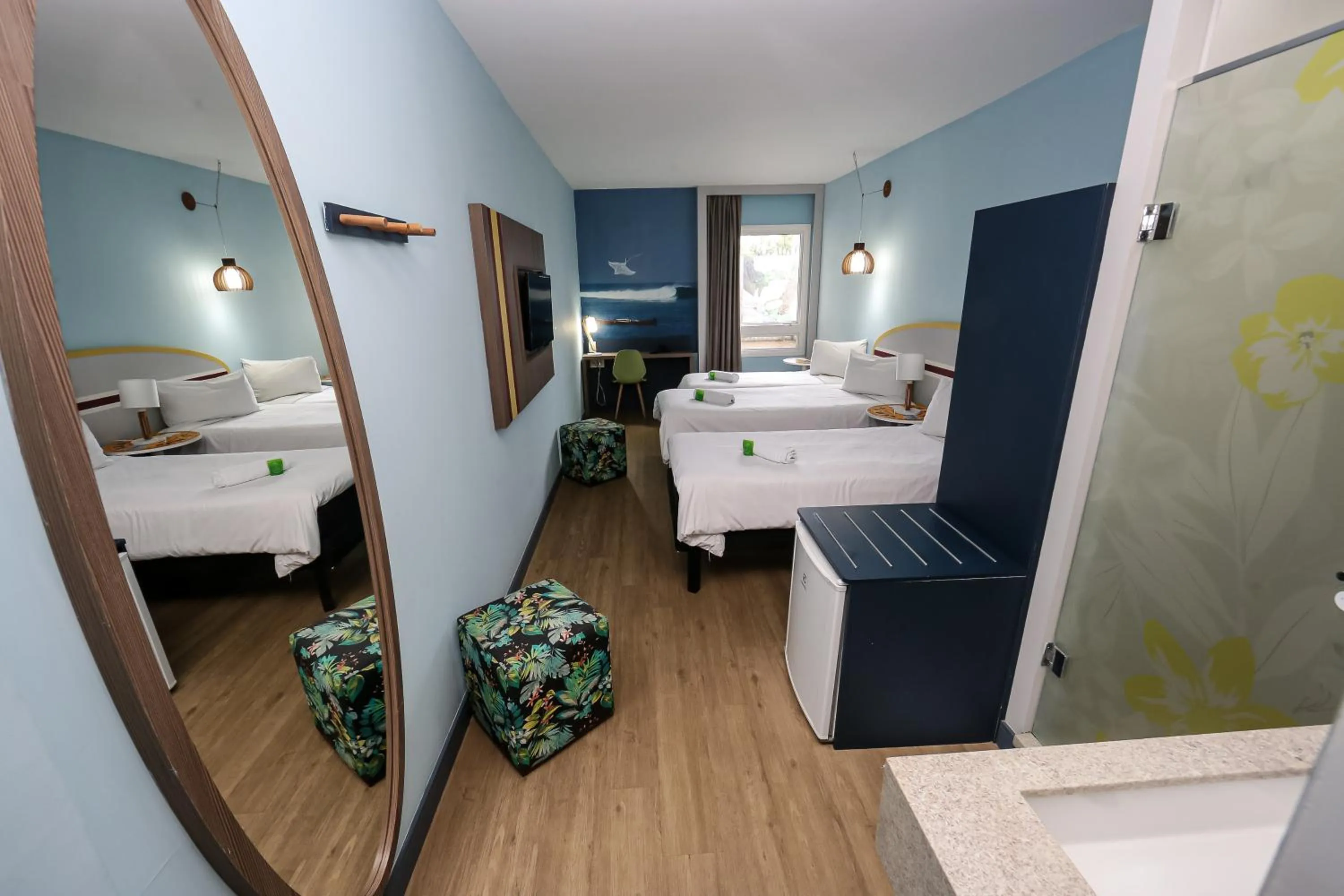 Bedroom, Bed in Delphin Surf Hotel