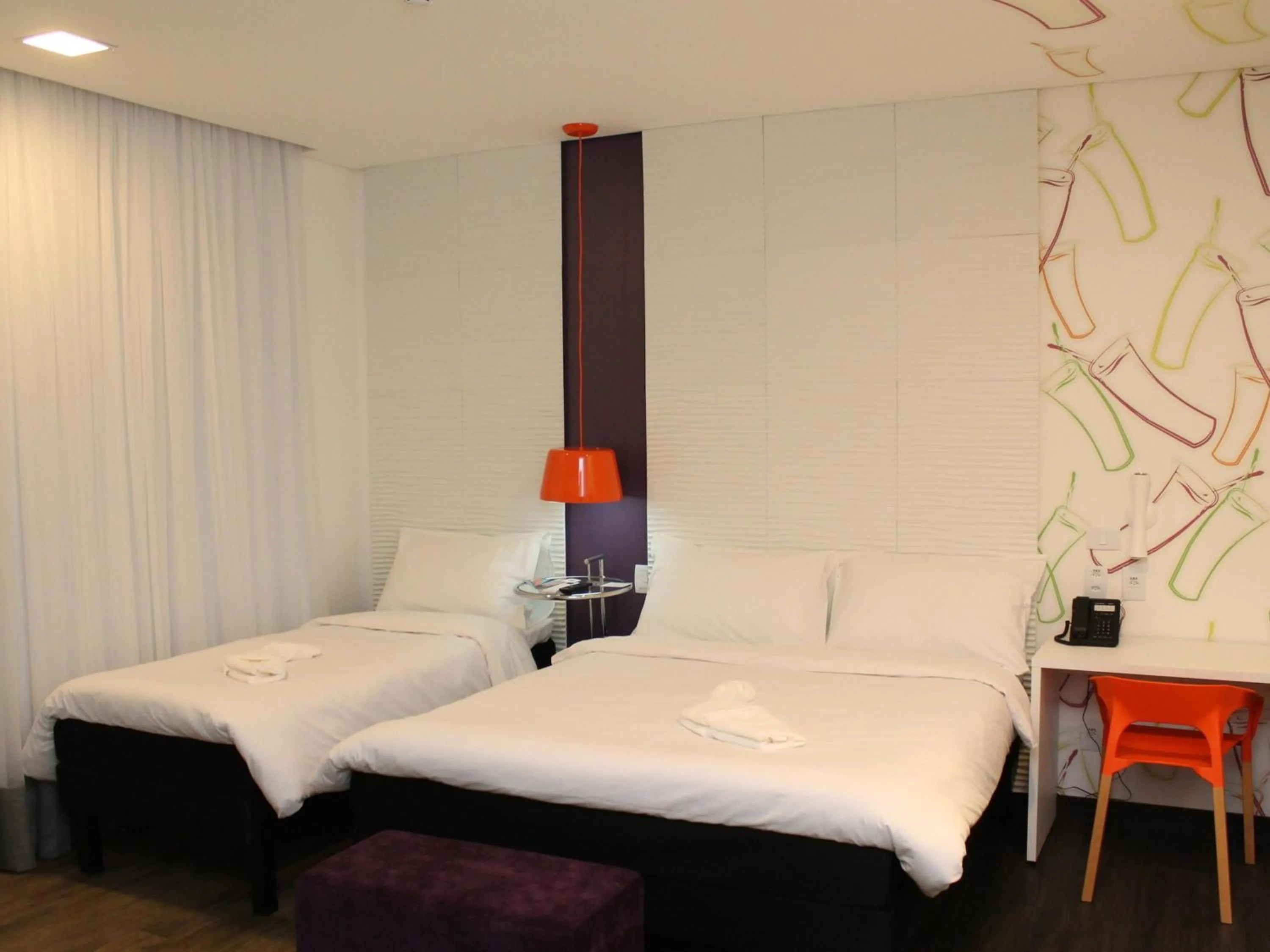 Bedroom, Bed in ibis Styles Ponta Pora
