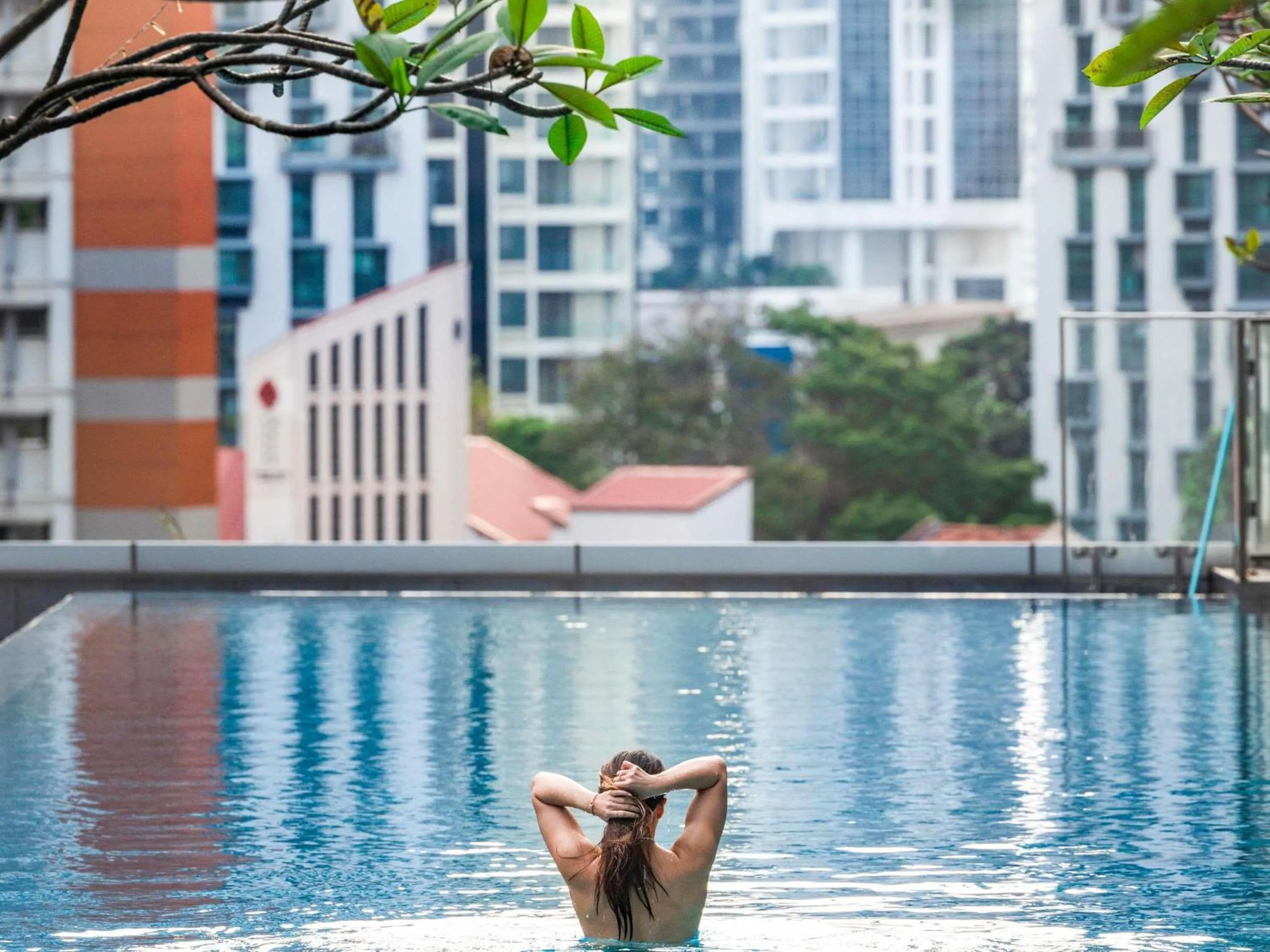 Pool view in Sofitel Singapore City Centre